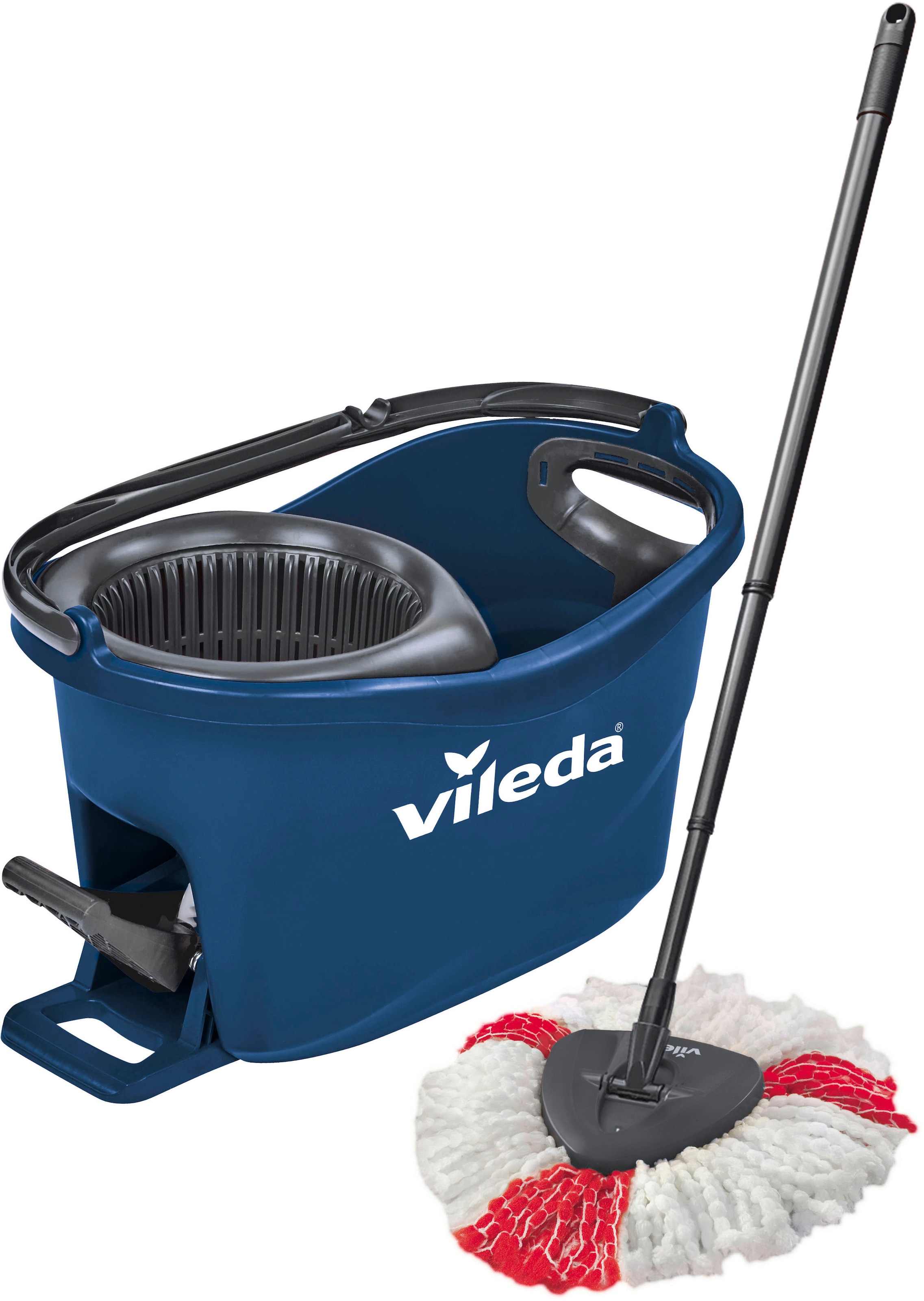 Vileda Bodenwischer-Set "Turbo Colors Blau" mit 3-teiligem Teleskopstiel, b günstig online kaufen