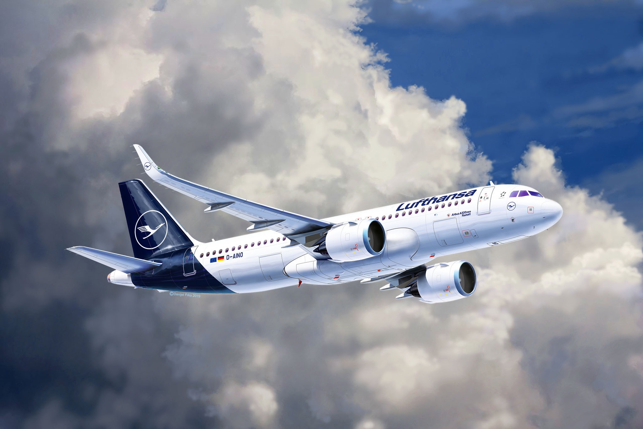 Revell® Modellbausatz »Airbus A320neo Lufthansa«, 1:144, Made in Europe