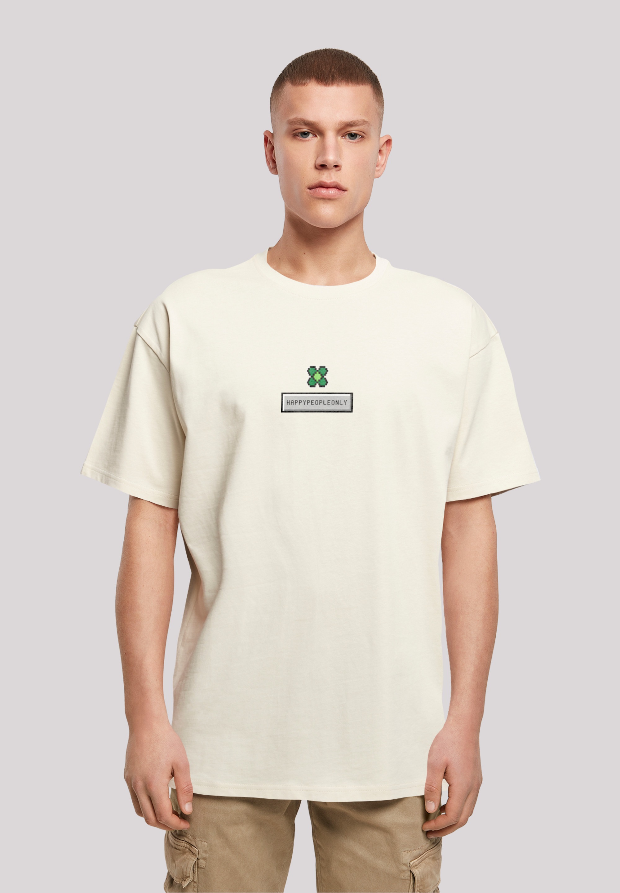 F4NT4STIC T-Shirt »Silvester Happy New bestellen Print ▷ BAUR Year Kleeblatt«, Pixel 