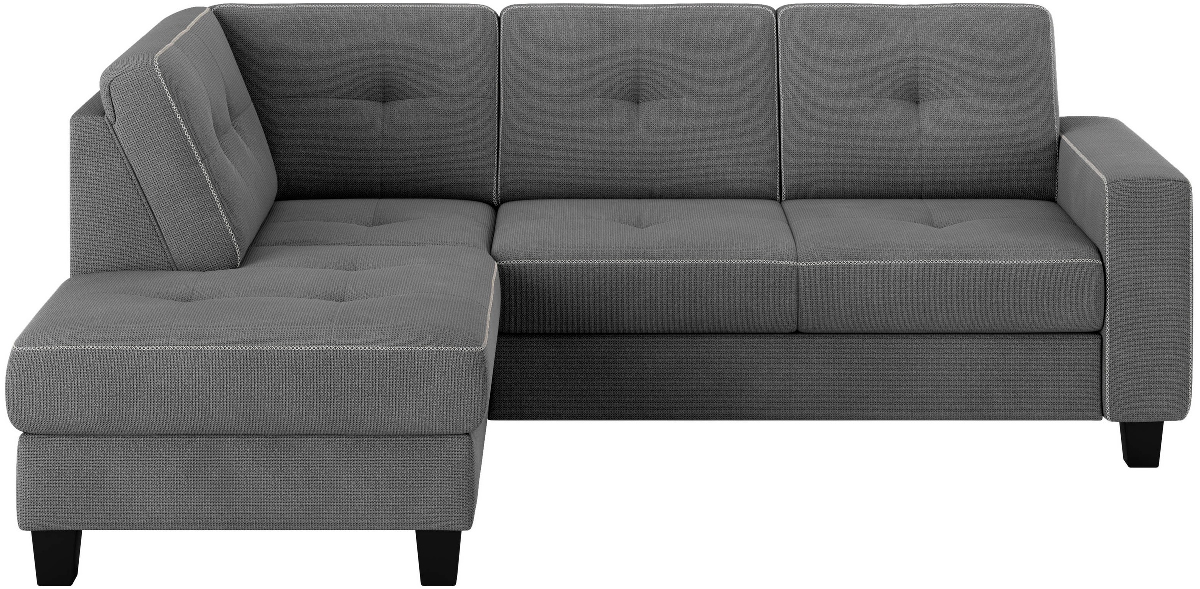 Places of Style Ecksofa "Varese", Kreuznaht in beige günstig online kaufen