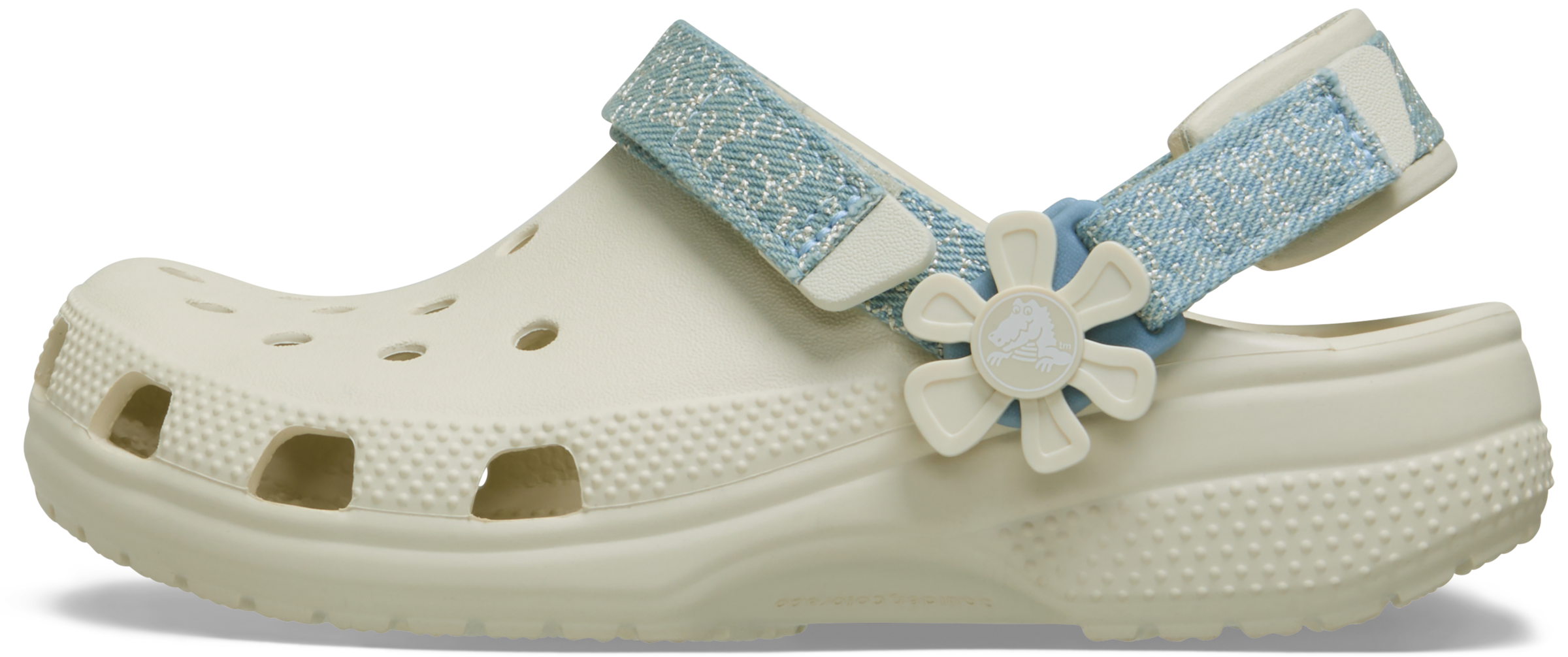 Crocs Clog »Classic Flower«  Sommerschuh, Strandschuh, Sandale mit Klettverschlüssen