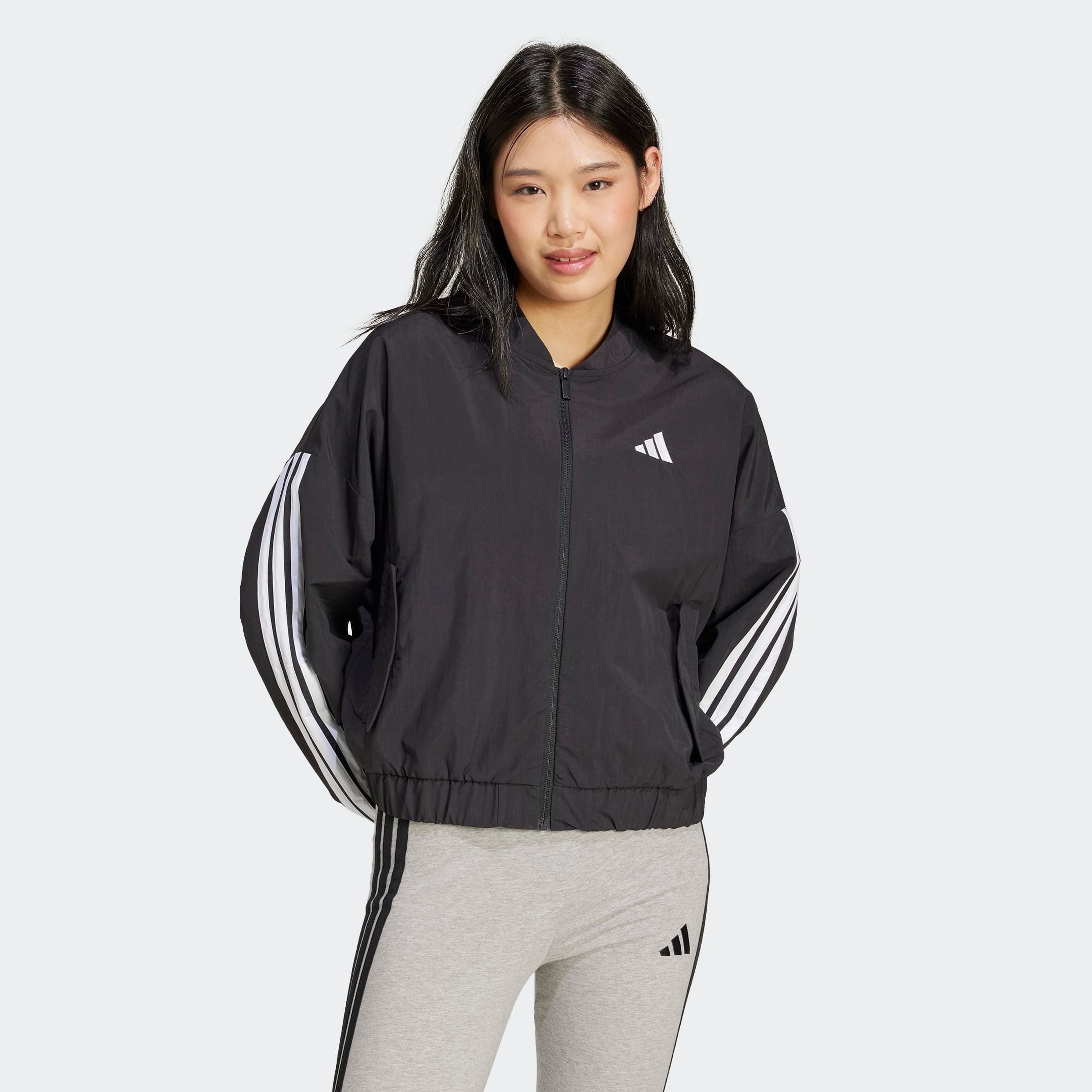 adidas Sportswear Bomberjacke "ESSENTIALS 3-STREIFEN LIFESTYLE WOVEN" günstig online kaufen