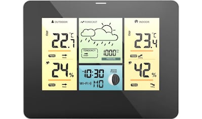 Wetterstation »WLAN mit Außensensor, Thermometer/Hygrometer Barometer, App«