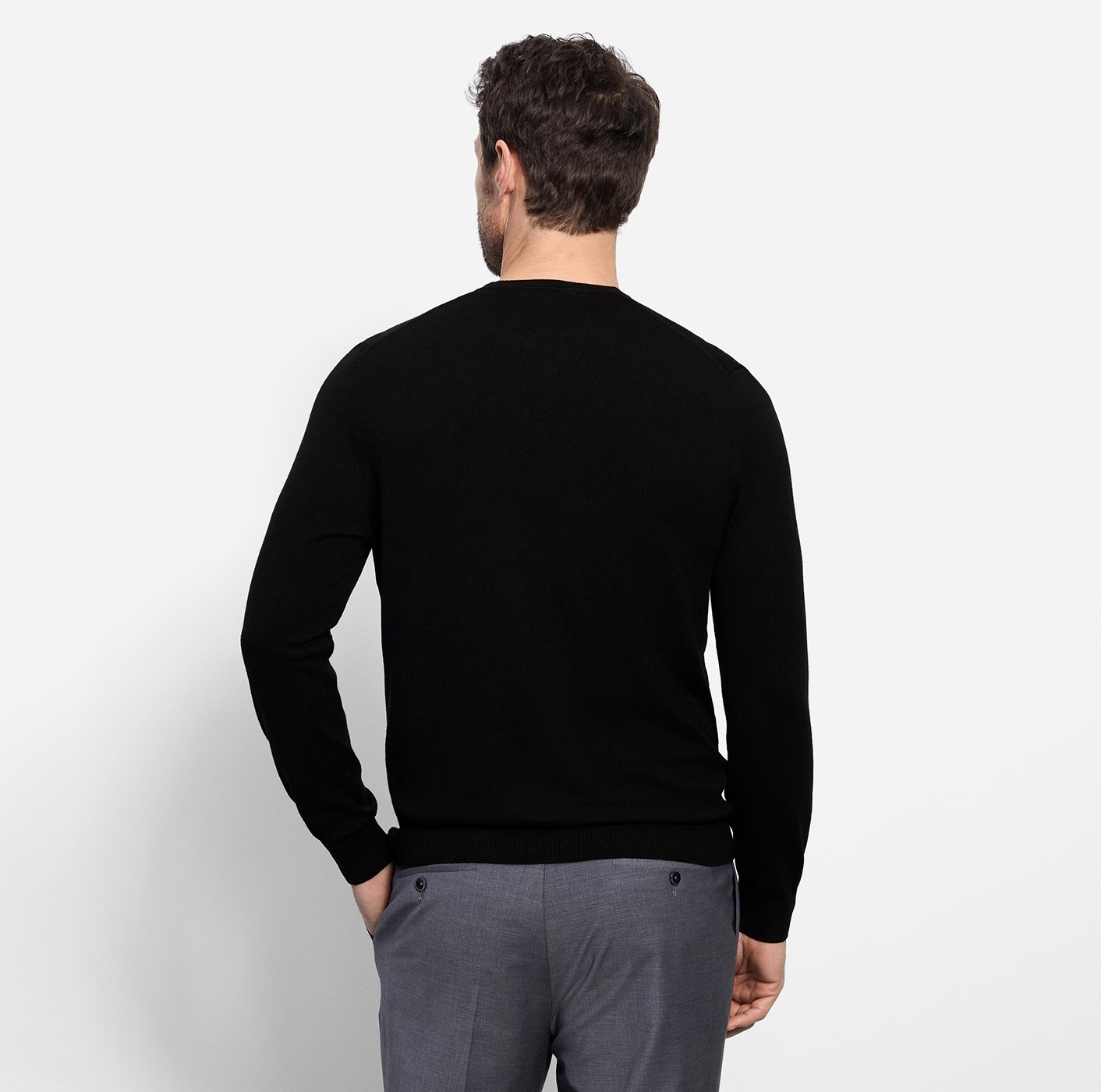 Pull en maille OLYMP Casual Noir Taille S 6