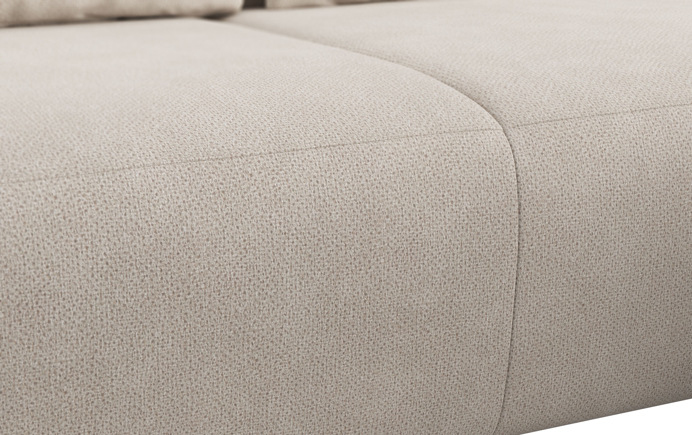 COTTA Ecksofa »Side L-Form, mit Kopfteilverstellung & 3 Nierenkissen«, optional motorische Sitztiefenverstellung