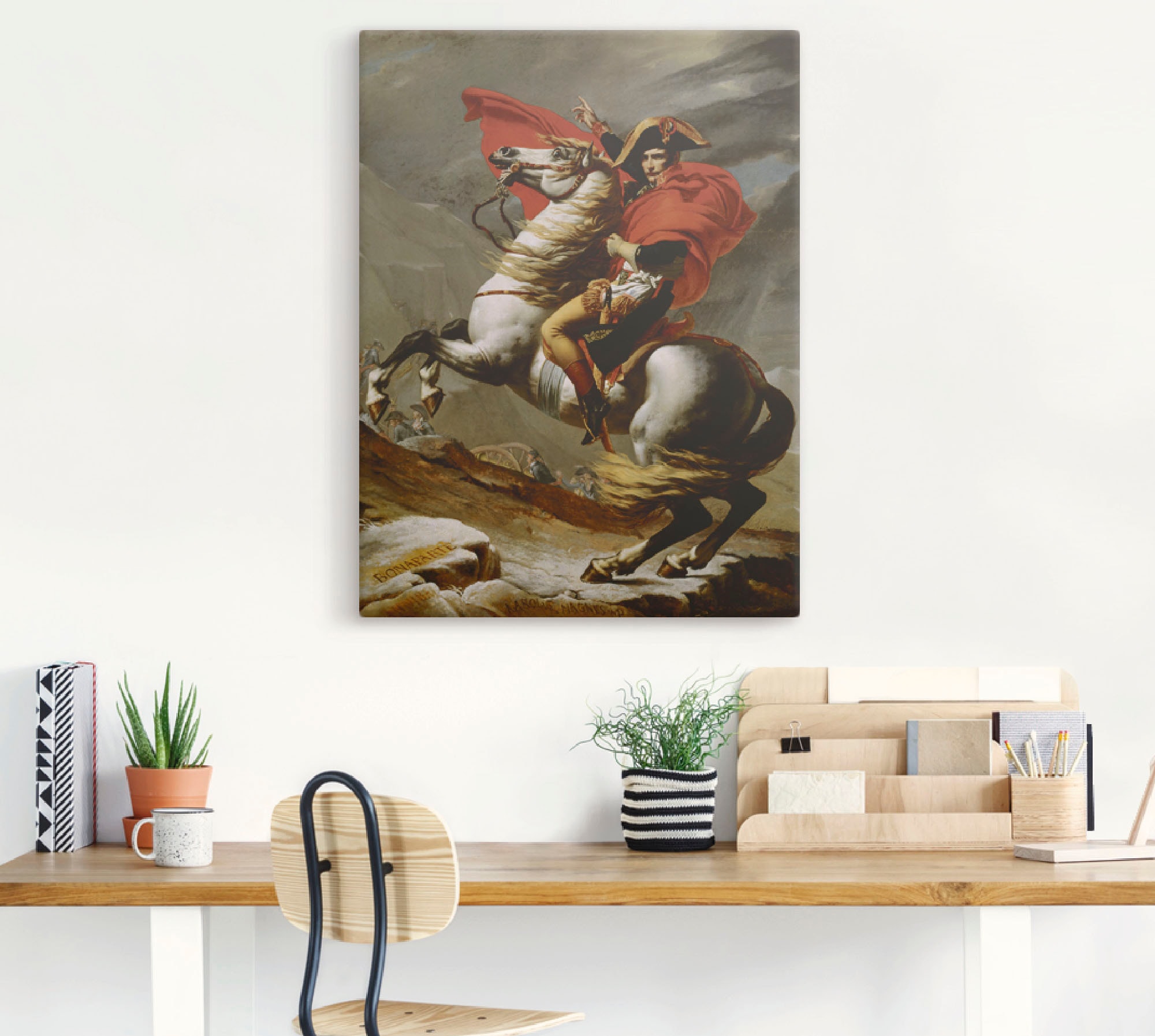 Artland Wandbild »Napoleon bei der Überquerung der Alpen.«, Menschen, (1 St.), als Leinwandbild, Poster in verschied. Größen