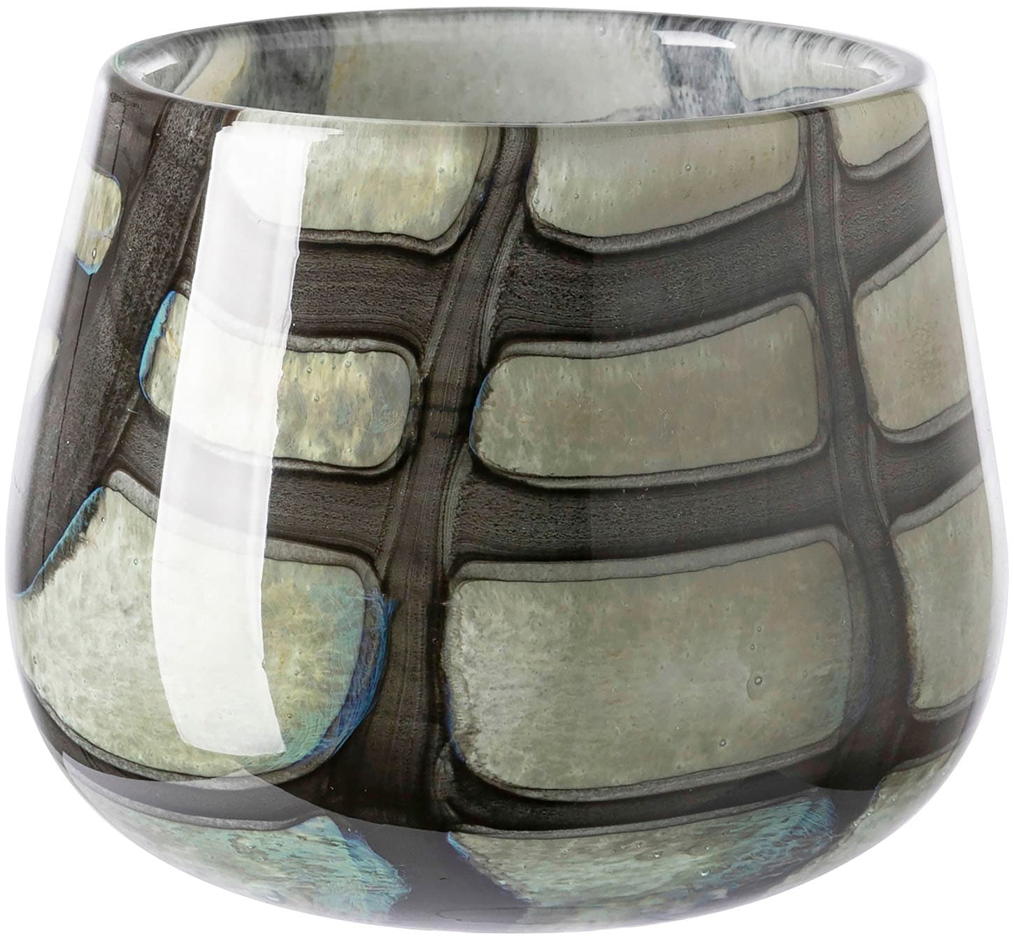 Fink "MARLY" Dekovase, Blumenvase, Windlicht, Vase aus Glas