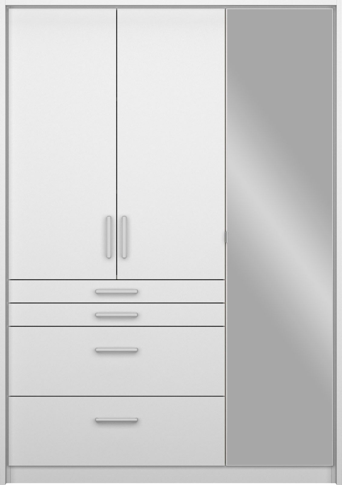 rauch Drehtürenschrank »Kleiderschrank Schrank Garderobe Garderobenschrank Topseller HOMBURG«, inkl. Passepartout, oberer Schubkasten mit Einteilung MADE IN GERMANY