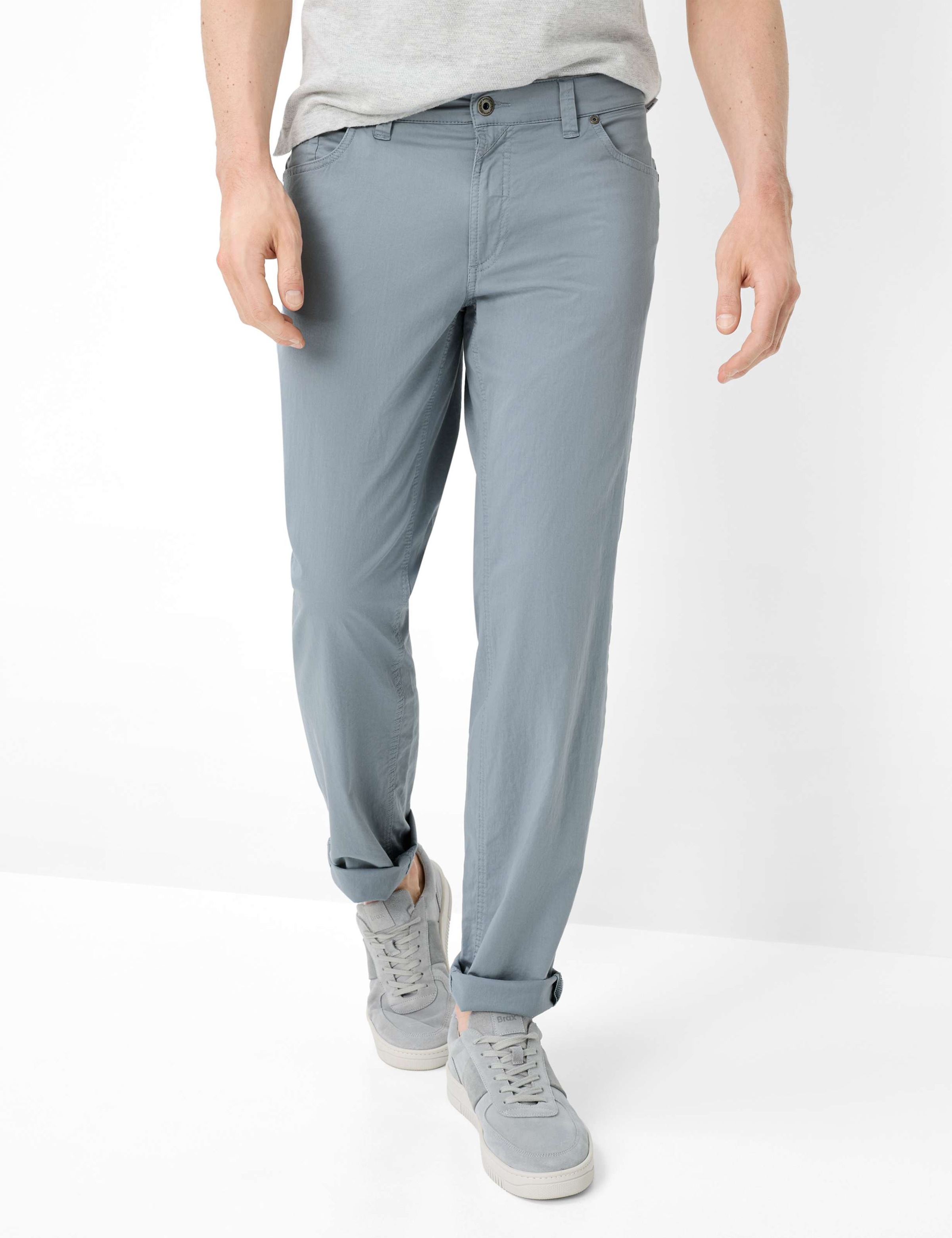 5-Pocket-Hose EUREX BY BRAX "Style LUKE", Herren, Gr. 52, Normalgrößen, blau, Web, 97% Baumwolle, 3% Elasthan, Hosen 5-Pocket-Hose