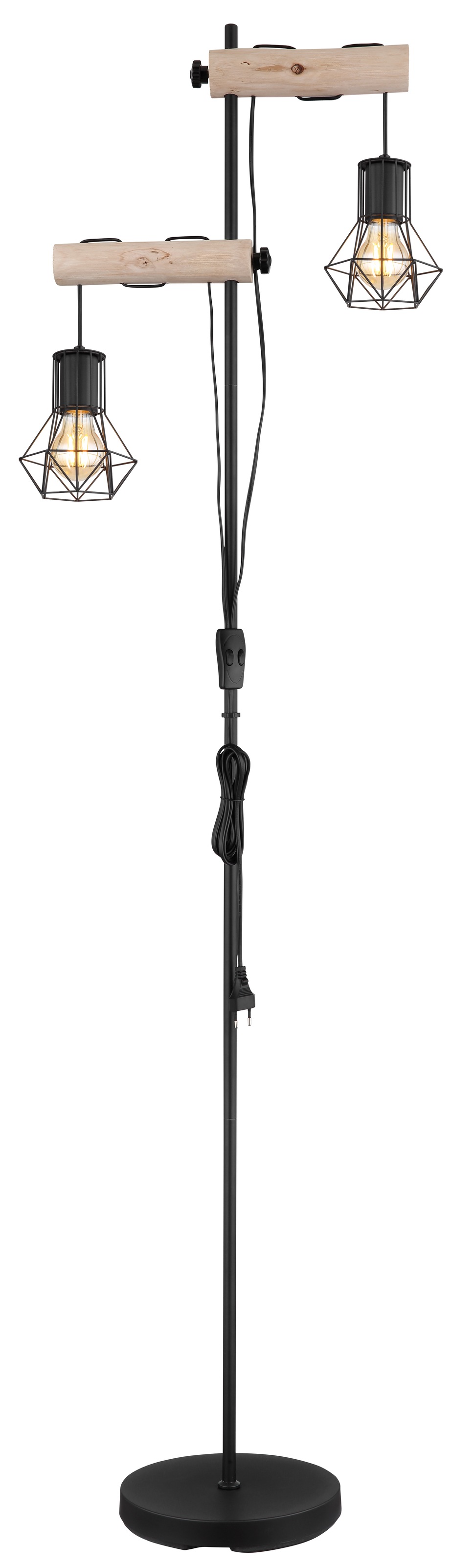 GLOBO LIGHTING Stehlampe »PRISKA«, Leuchtmittel E27 | ohne Leuchtmittel, Stehleuchte/Wohnzimmer/Schlafzimmer/Flur