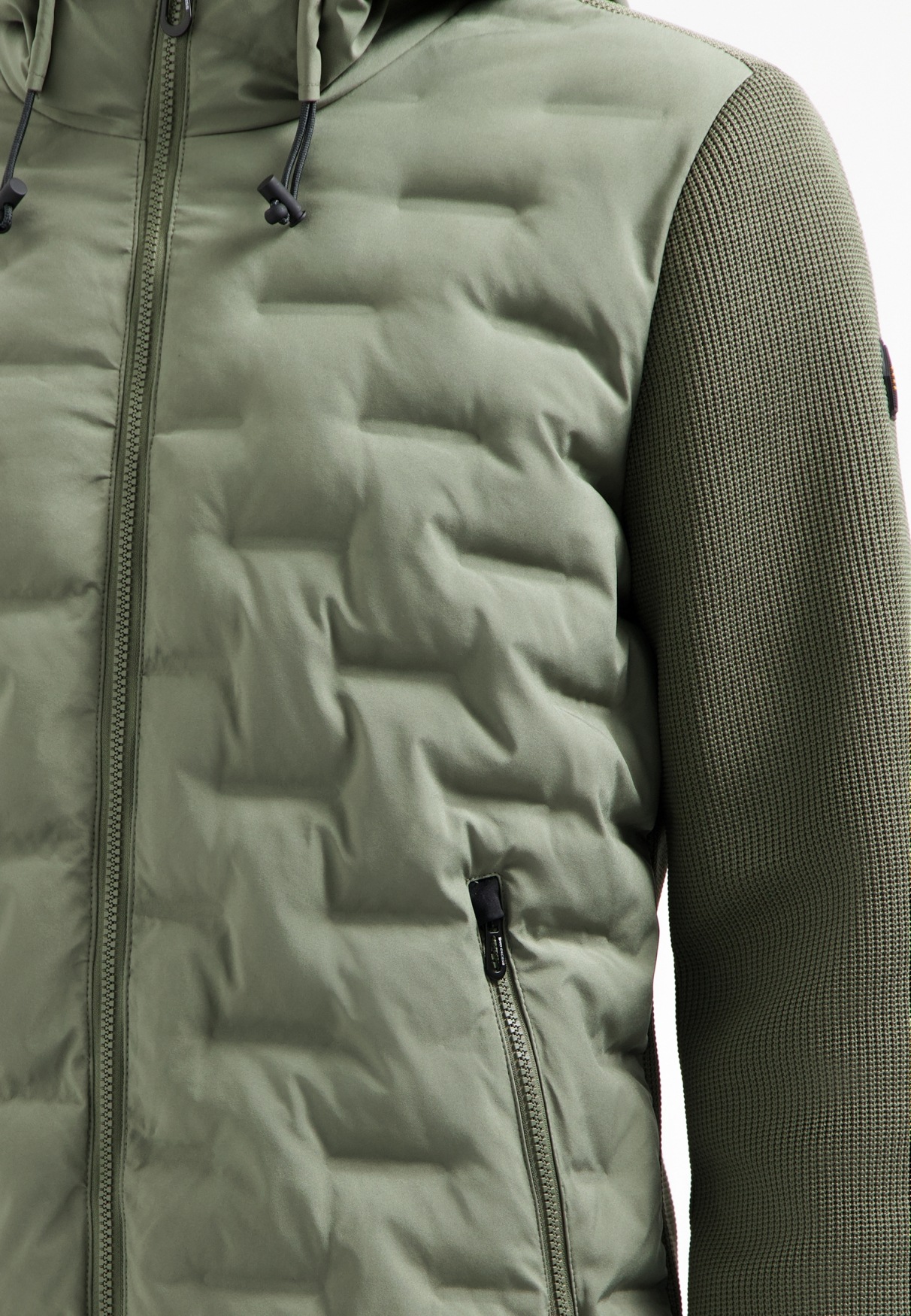NO EXCESS Steppjacke »No Excess Jacke mit Strickärmeln«