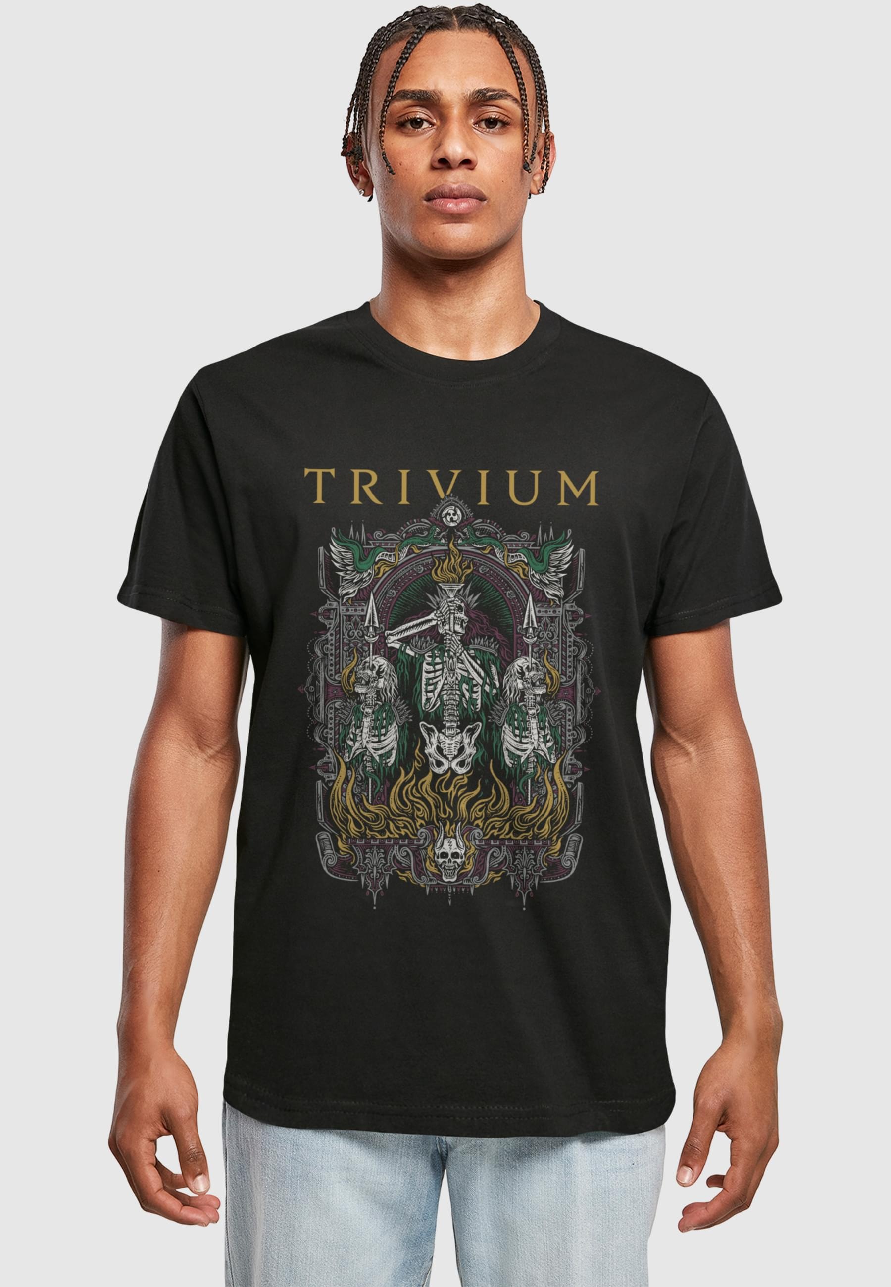 Merchcode T-Shirt »Merchcode Trivium Third Tee«, (1 tlg.)