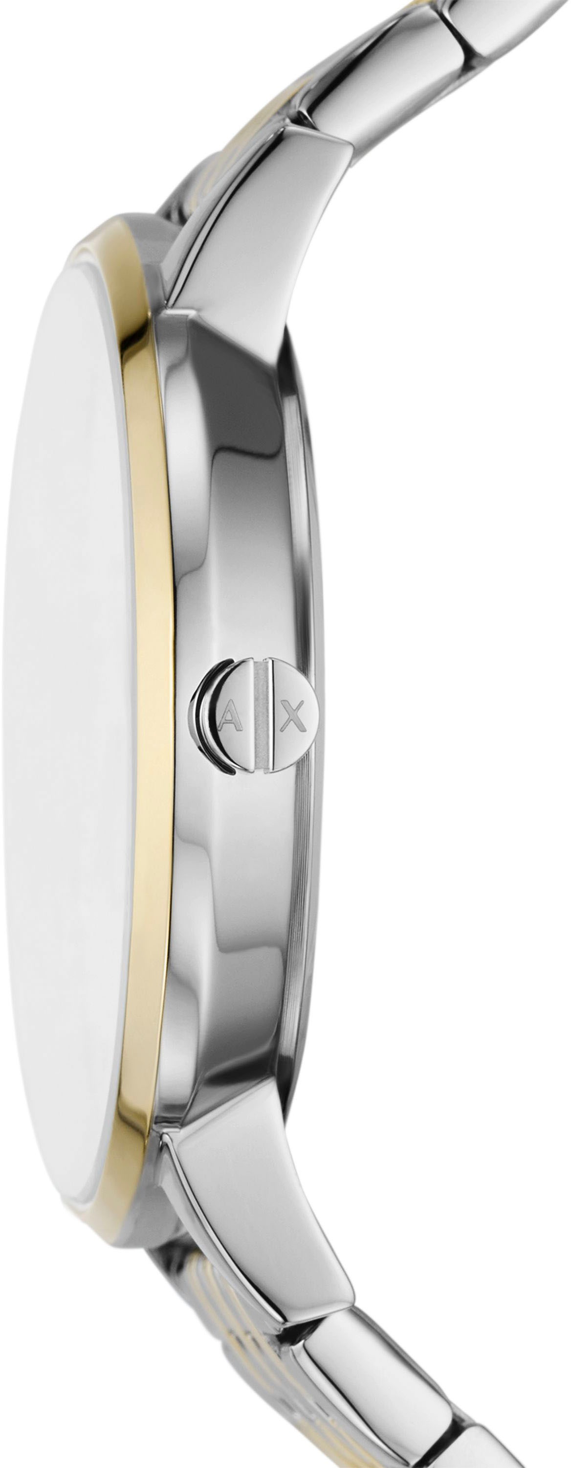 ARMANI EXCHANGE Quarzuhr, (Set, 2 tlg., mit Armband), Armbanduhr, Damenuhr, ideal auch als Geschenk, analog