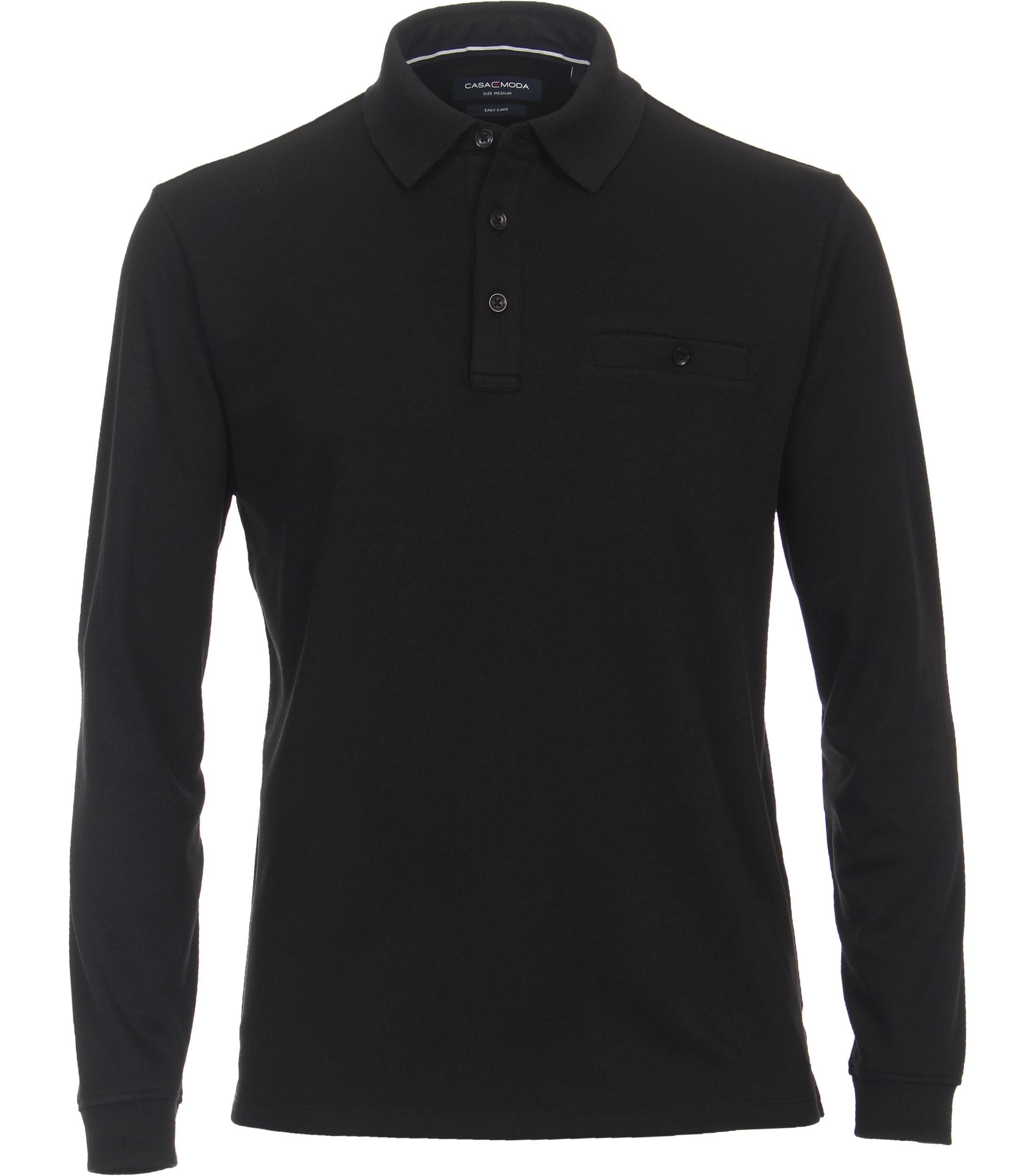 CASAMODA Langarm-Poloshirt "CASAMODA Polo-Shirt Langarm gestreift" günstig online kaufen