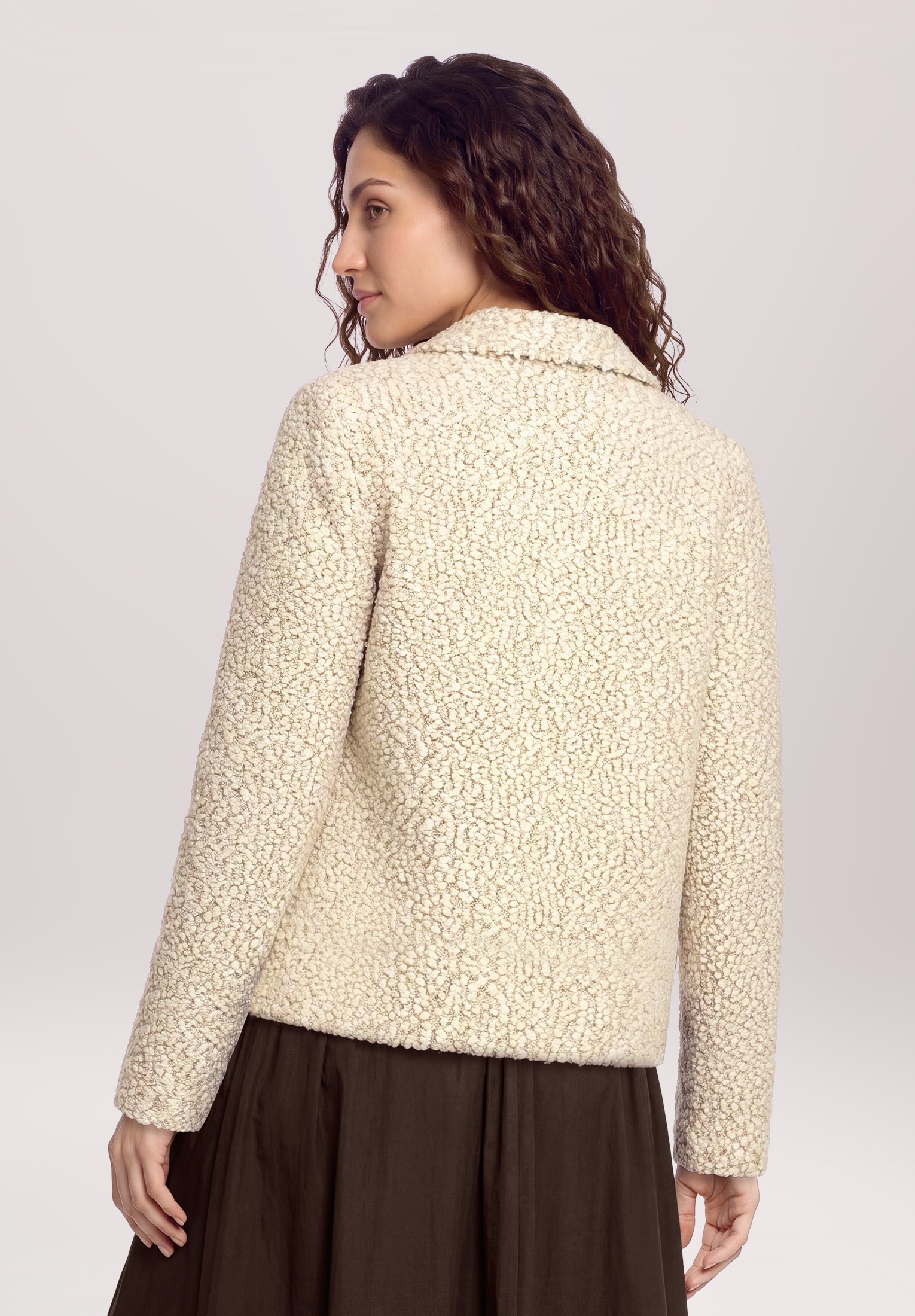 Cartoon Strickjacke »Damen mit Kragen« 1
