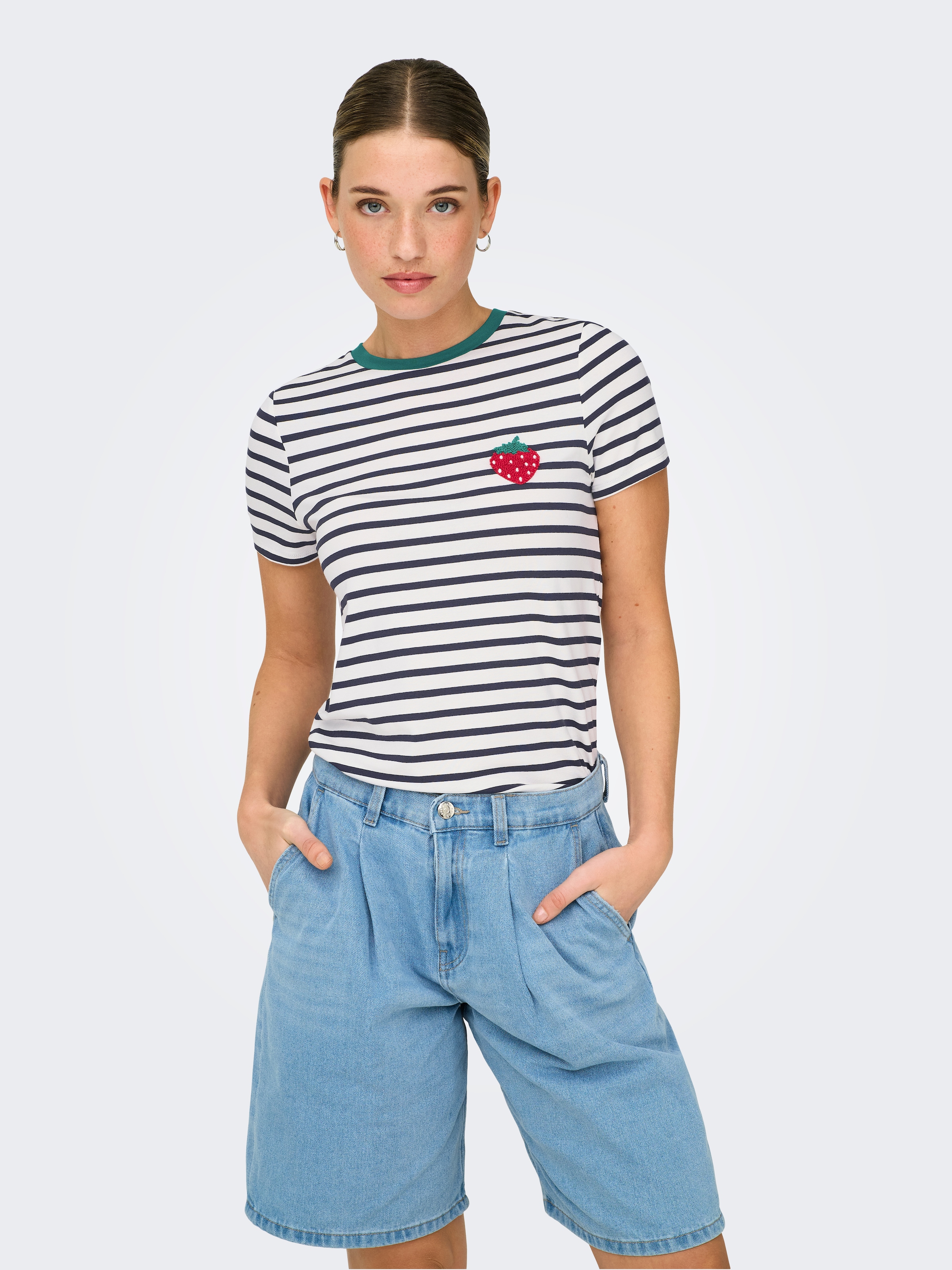 ONLY Kurzarmshirt »ONLHEART LIFE S/S TEE JRS NOOS«