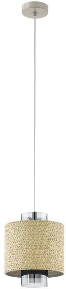 EGLO Hängeleuchte "MEDIOUNA", 1, Ø 23cm H: 110cm, 1 Stk., beige, Esszimmer, Leuchten