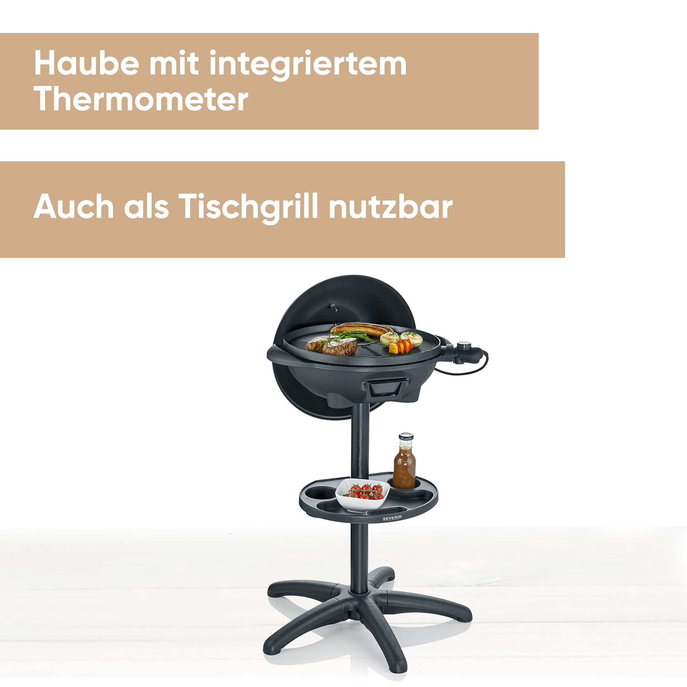Severin Standgrill »PG 8541«, 2000 W, Elektrogrill mit Haube