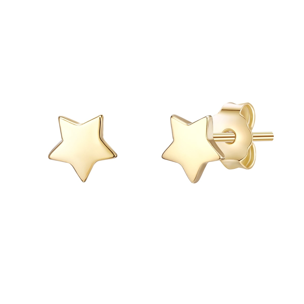 Paar Ohrstecker GLANZSTÜCKE MÜNCHEN "Set: A1256", gelb (gelbgold), Ohrringe, Damen, 4,9, Silber 925 (Sterlingsilber), aus Sterling Silber