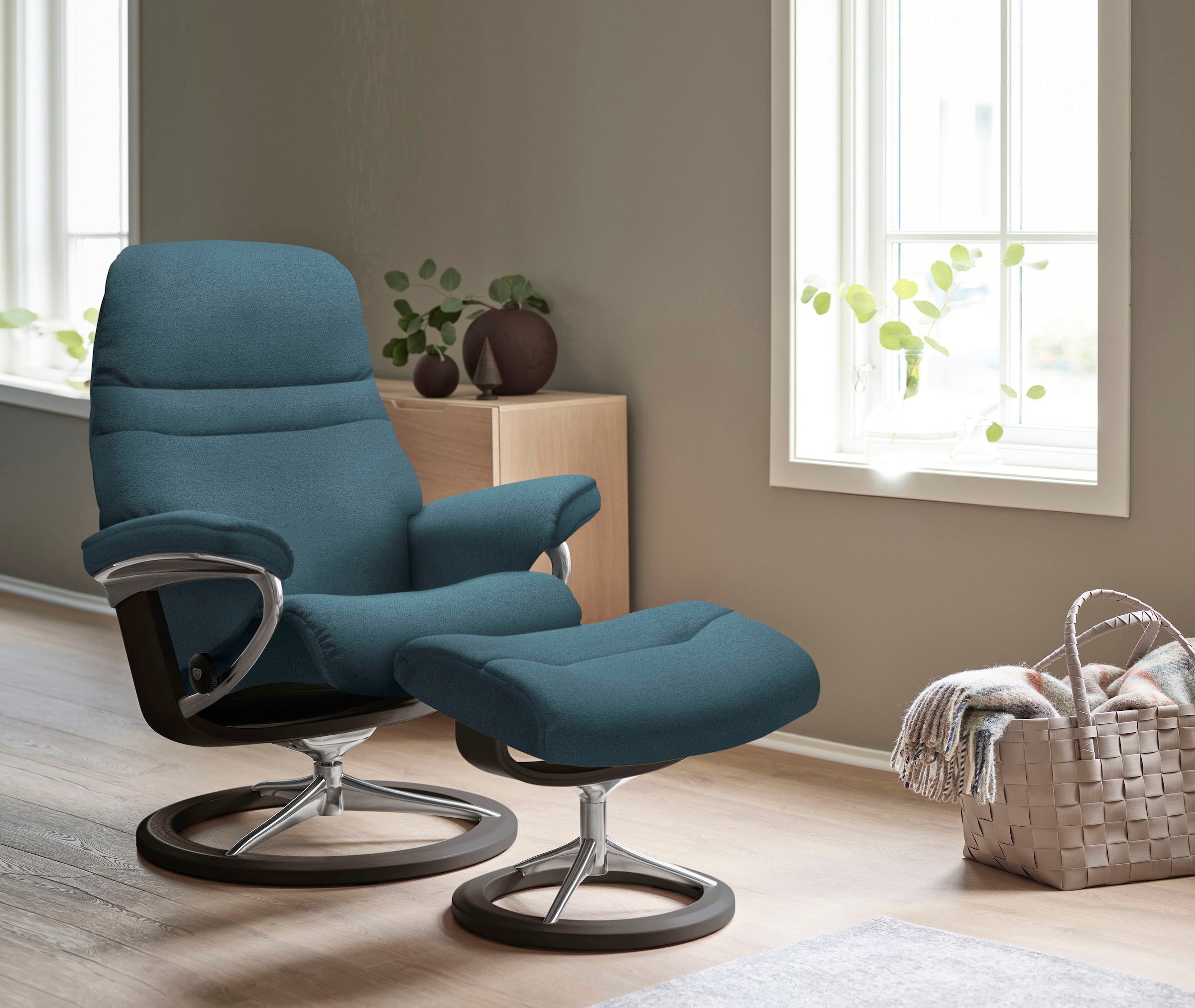 Stressless Relaxsessel "Sunrise", mit Signature Base, Größe M, Gestell Weng günstig online kaufen