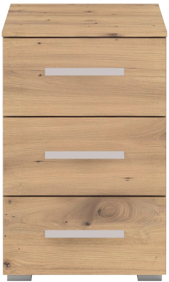 rauch Nachtkommode »Nachttisch Nachtkonsole Nachtschrank KOLUNA mit Dekorfront« mit 3 geräumigen Schubladen für viel Stauraum MADE IN GERMANY