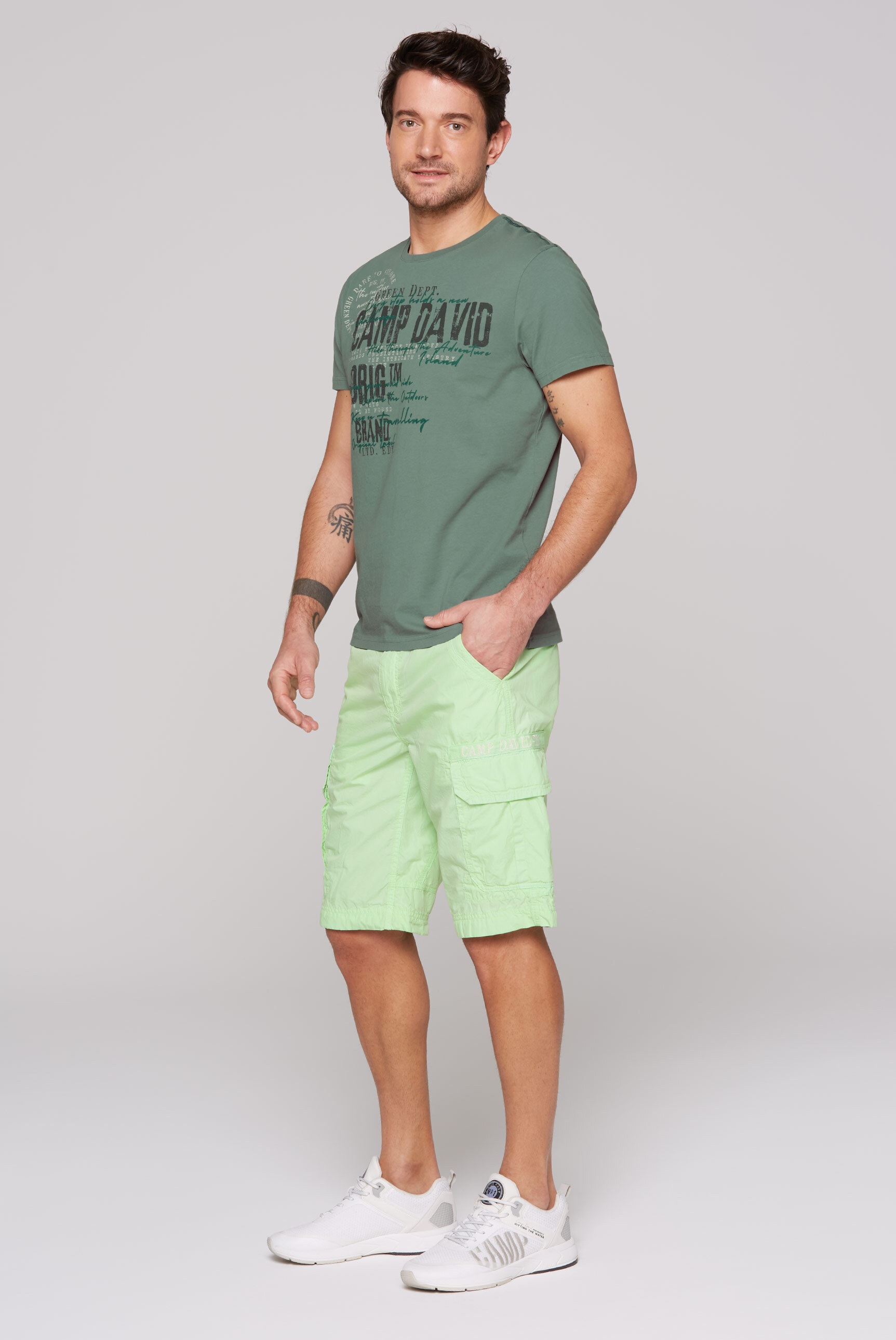 CAMP DAVID Cargoshorts, aus Baumwolle