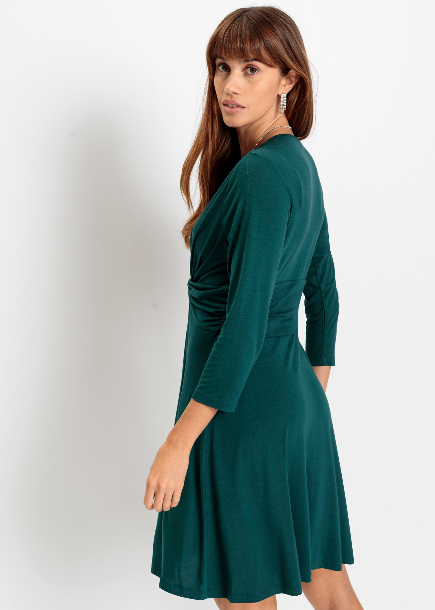 bonprix Jerseykleid "Jerseykleid in fließendem Viskose-Mix" Jerseykleid in günstig online kaufen