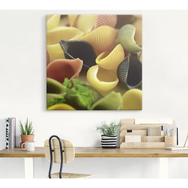 Black Friday Artland Wandbild »Bunte Pasta«, Getreide, (1 St.), als Alubild,  Leinwandbild, Wandaufkleber oder Poster in versch. Größen | BAUR