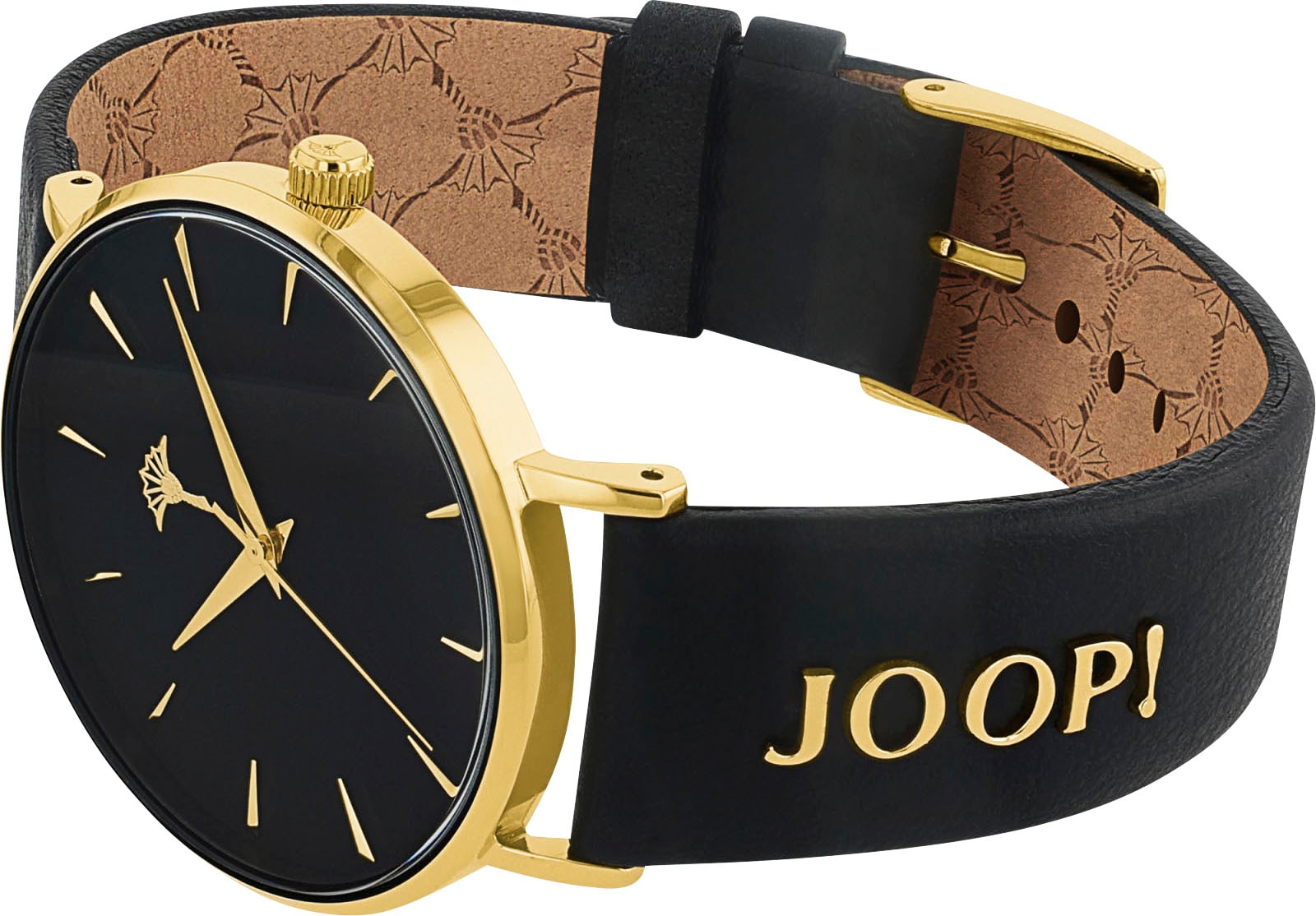 JOOP! Quarzuhr, Armbanduhr, Damenuhr, analog, Lederarmband