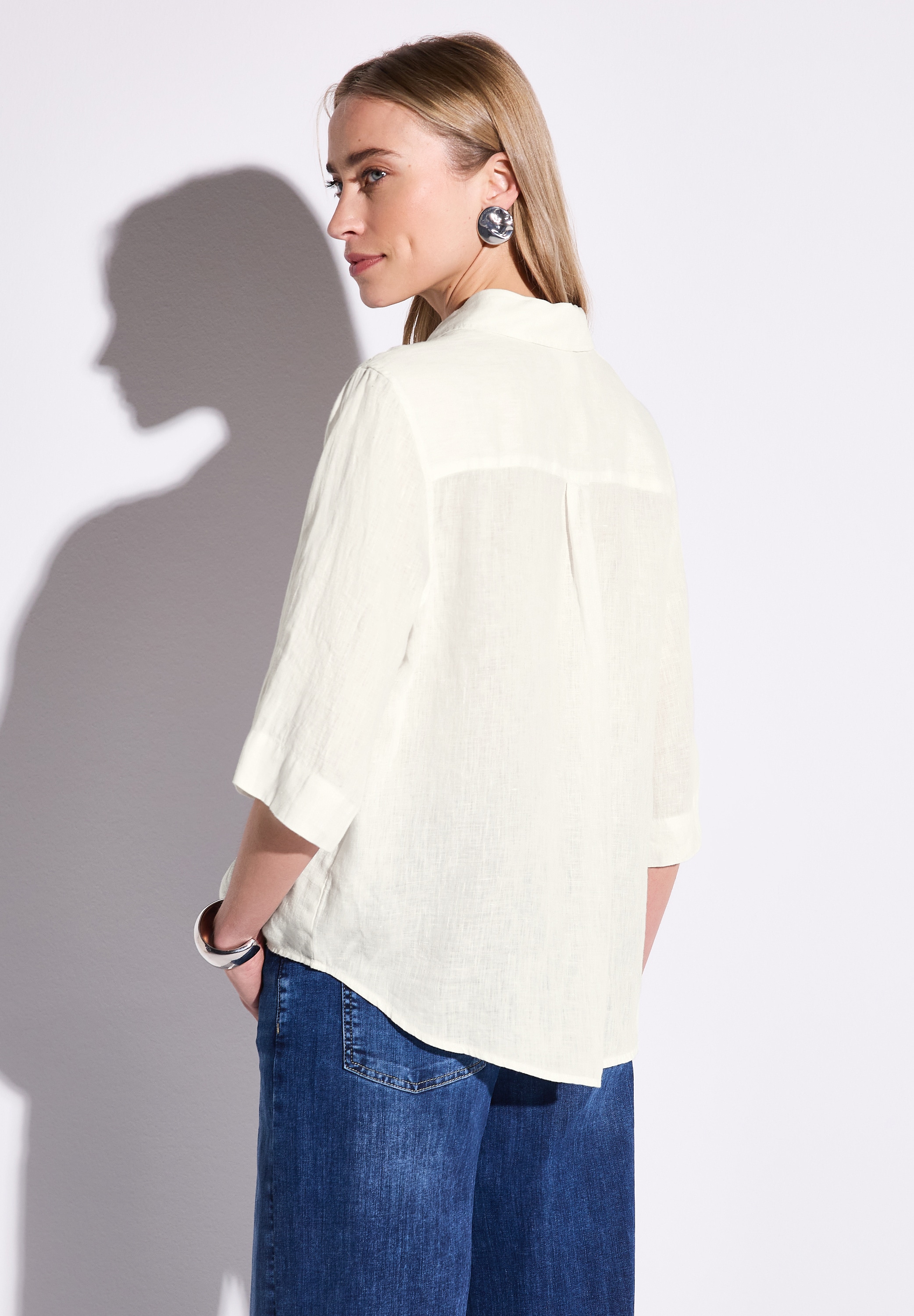 STREET ONE Hemdbluse, mit Brusttasche