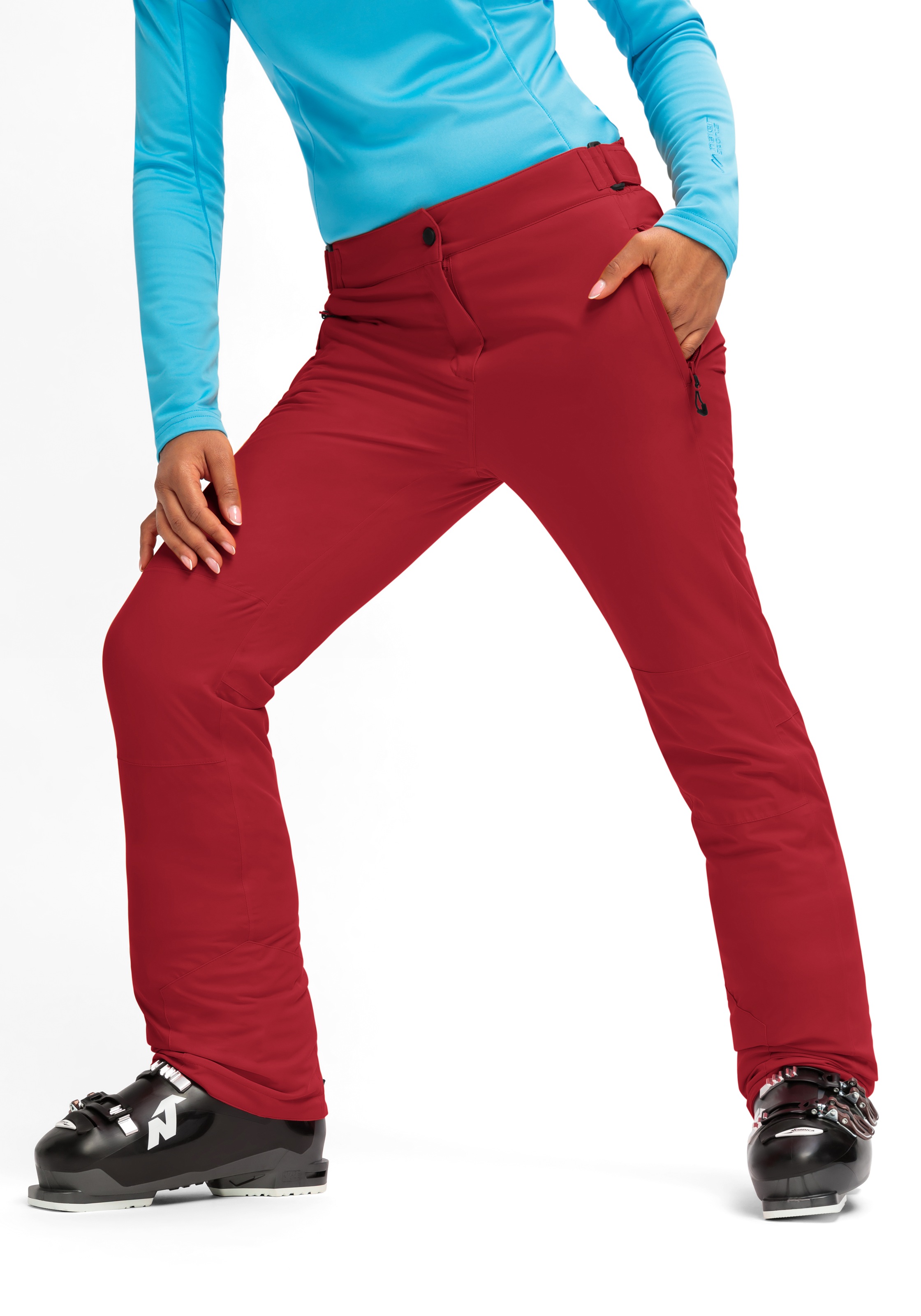 Maier Sports Skihose »Vroni slim 2.0«  Damen Schneehose, wind- und wasserdicht, 2 RV-Taschen, Slim Fit