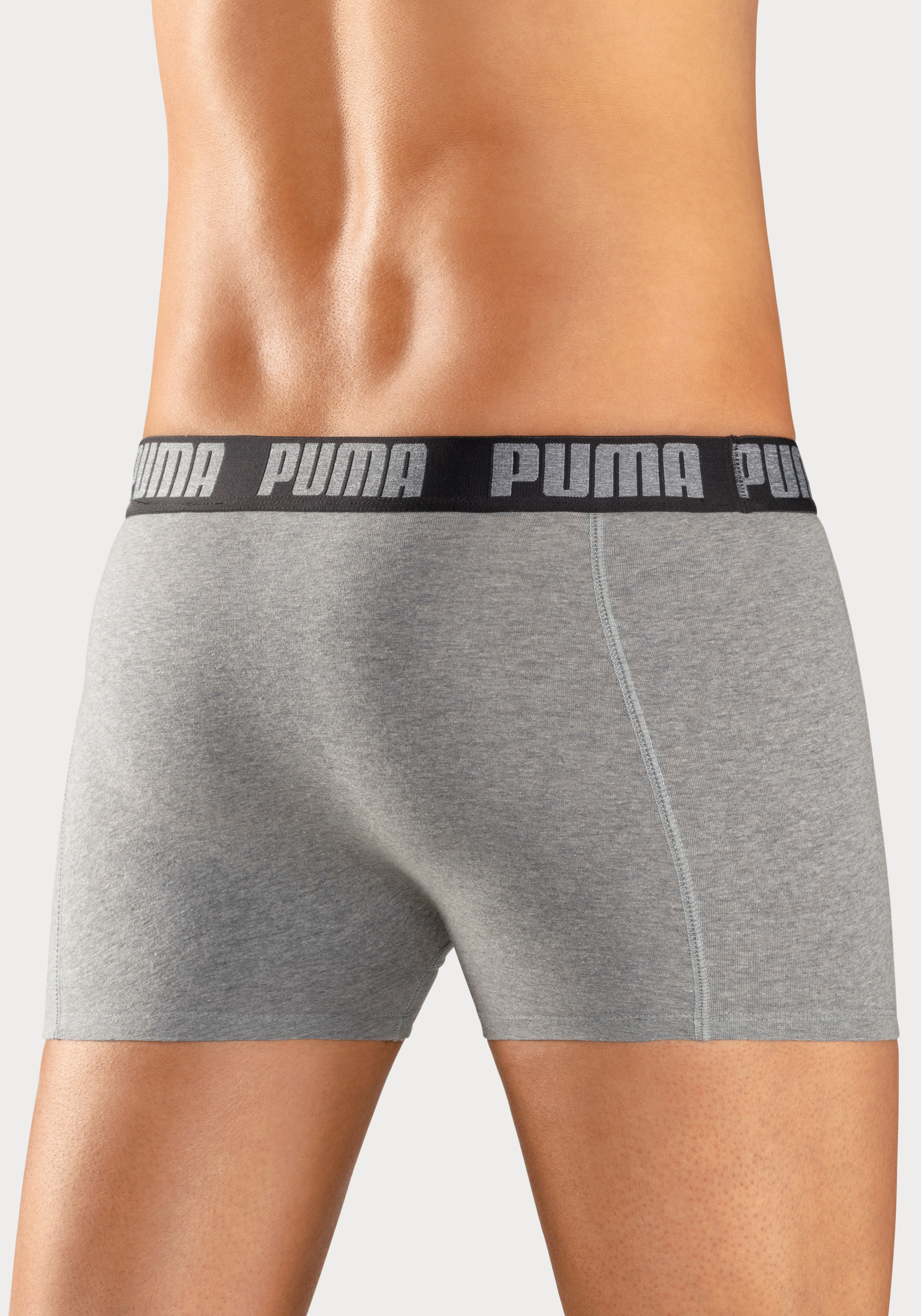 PUMA Boxer, (Packung, 2er-Pack), mit breitem Logo-Webbund