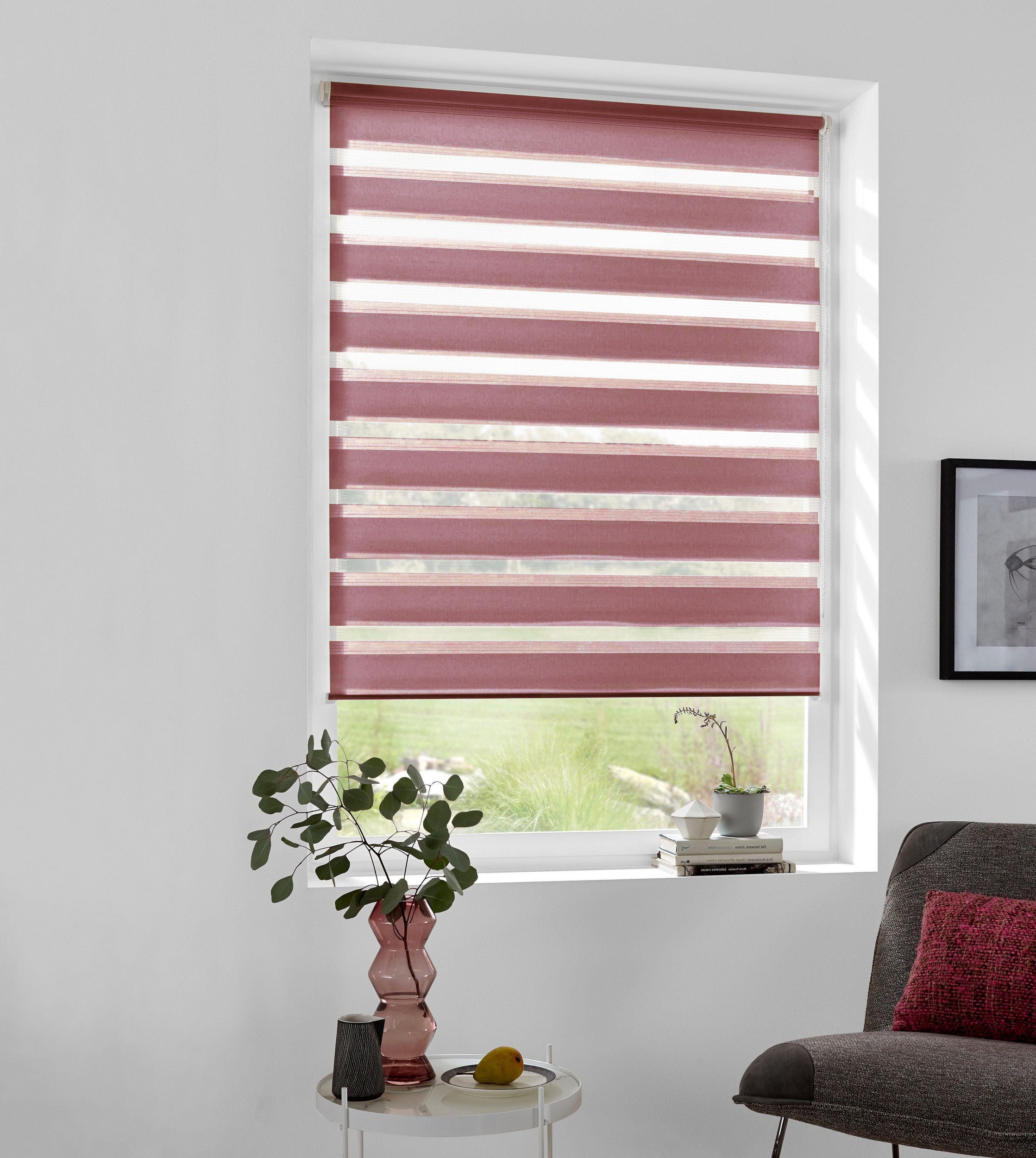 OTTO home Doppelrollo "MARANO" Lichtschutz Sichtschutz Verdunkelung ohne Bohren freihängend Rollo, Fixmaß, Bestseller mit Klemmträgern, für Fenster & Tür