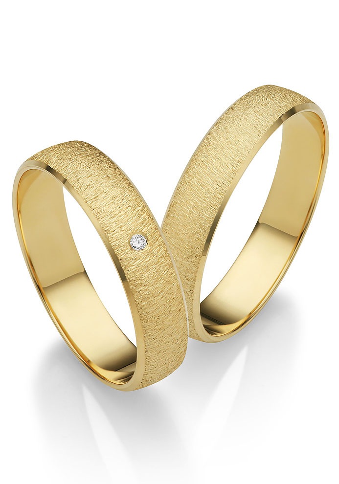 Firetti Trauring »Schmuck Geschenk Gold 375 Hochzeit Ehering "LIEBE"«, Made in Germany, wahlweise mit oder ohne Brillant