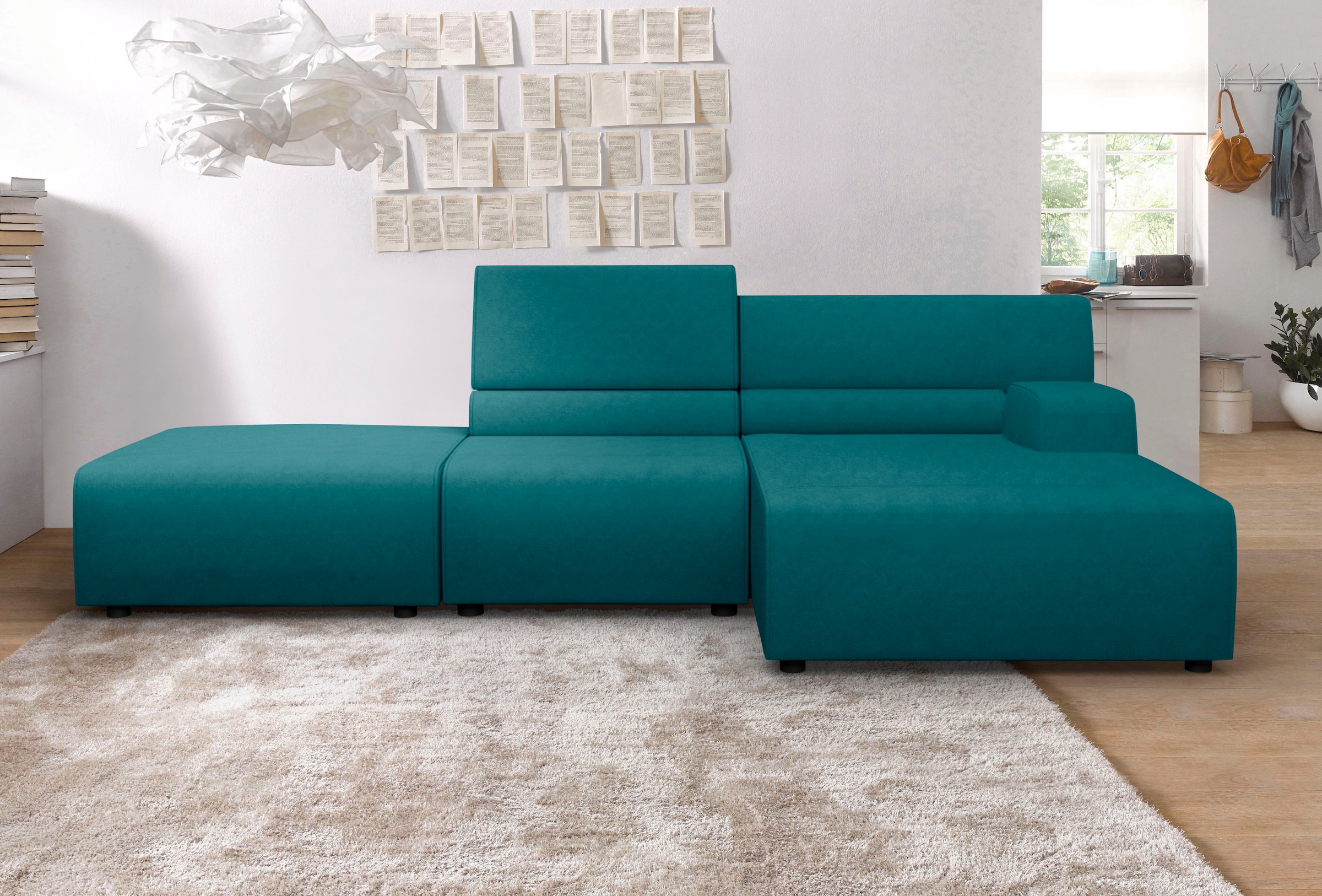 Egoitaliano Ecksofa "Babouche, Designsofa mit außergewöhnlichem Sitzkomfort zum Wohlfühlen"