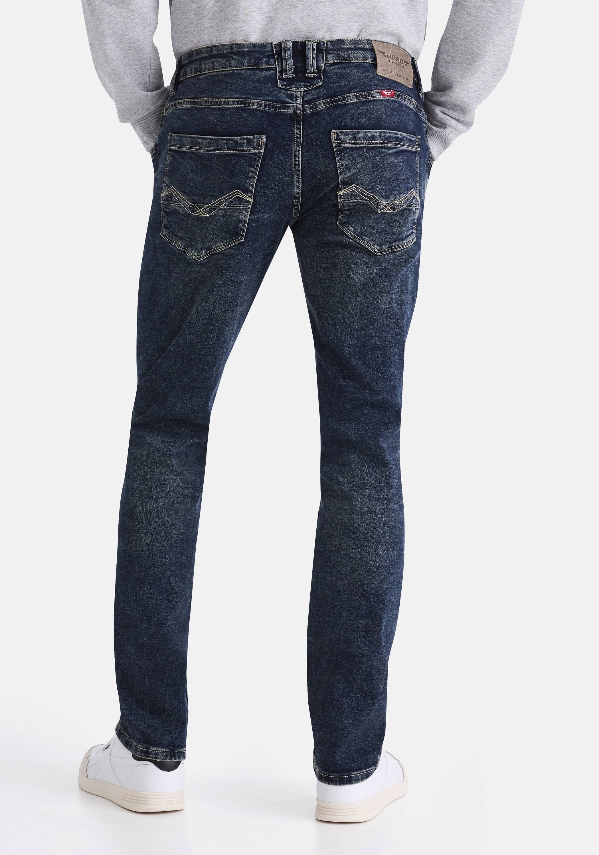 HERO by John Medoox 5-Pocket-Jeans »Baxter Denim Relaxed Fit«, Relaxed Fit Casual Clean Wash Denim Jeans für Herren