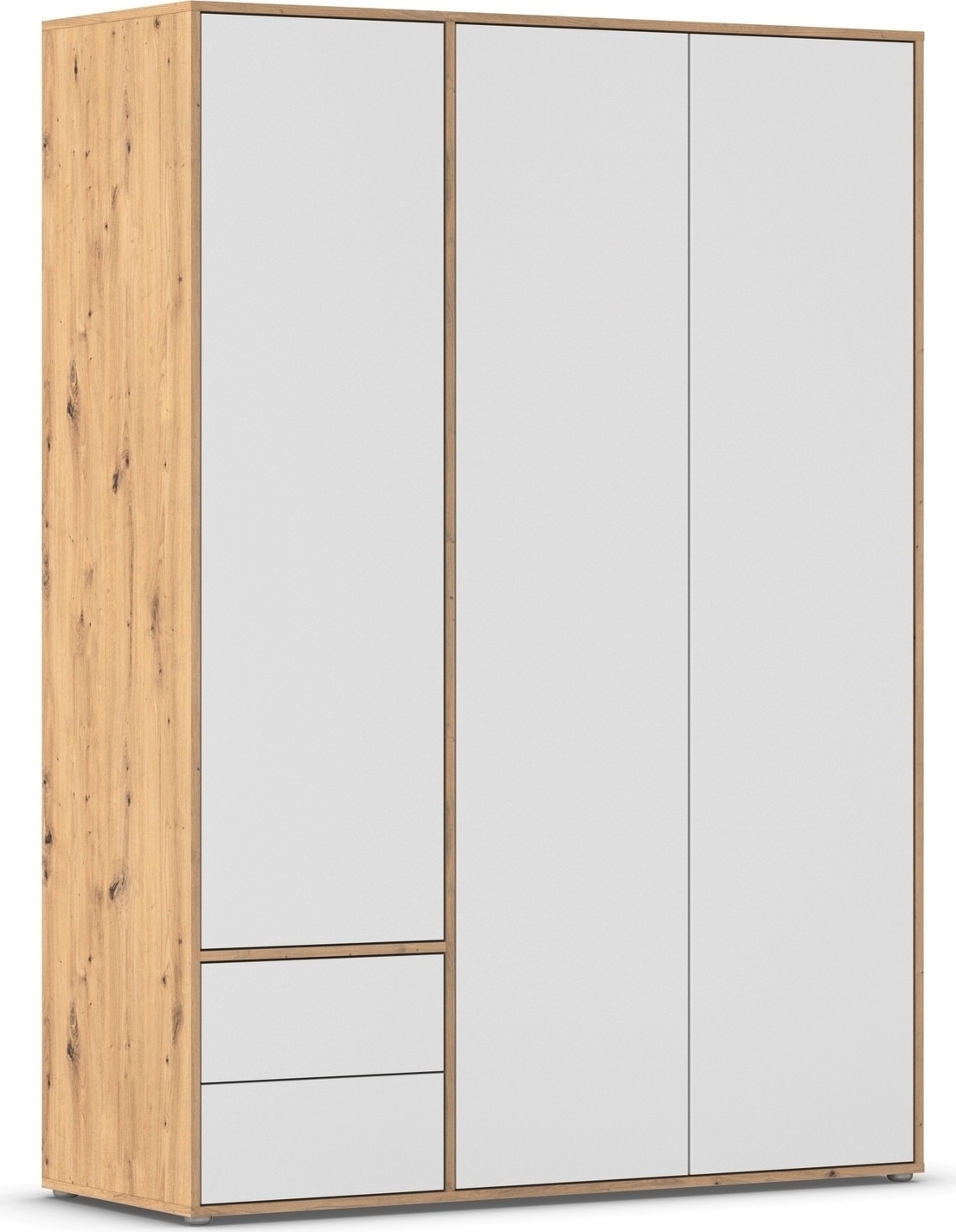 rauch "Kleiderschrank Schrank Garderobe Wäscheschrank NABILA viel Stauraum" in 3 verschiedenen Ausstattungen BASIC/CLASSIC/PREMIUM, mit 2 Schubladen und Push-to-Open Funktion TOPSELLER MADE IN GERMANY