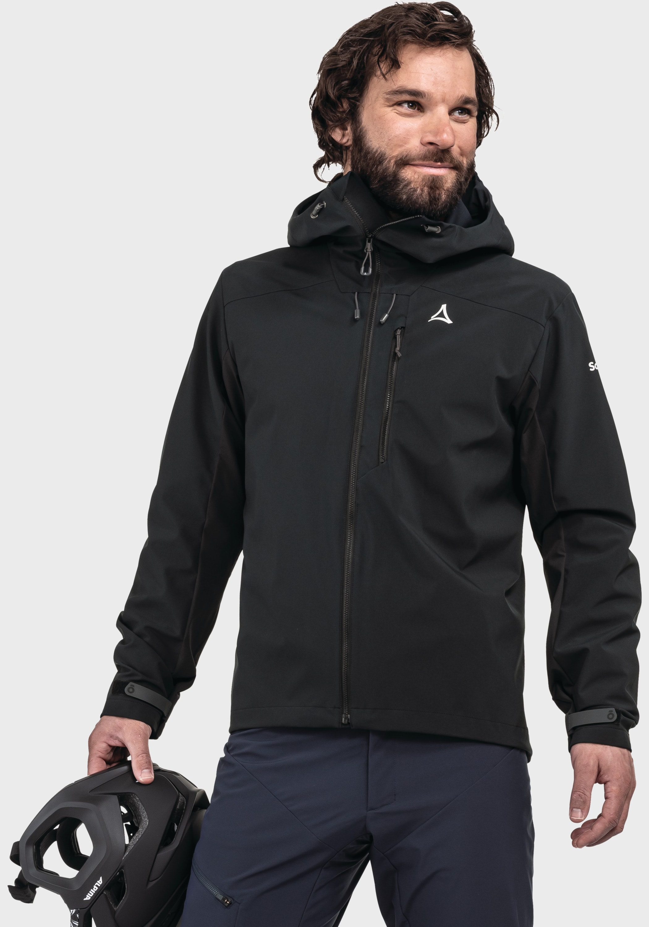 Schöffel Outdoorjacke »Bike Hybrid Jk Style Salza MNS«, mit Kapuze