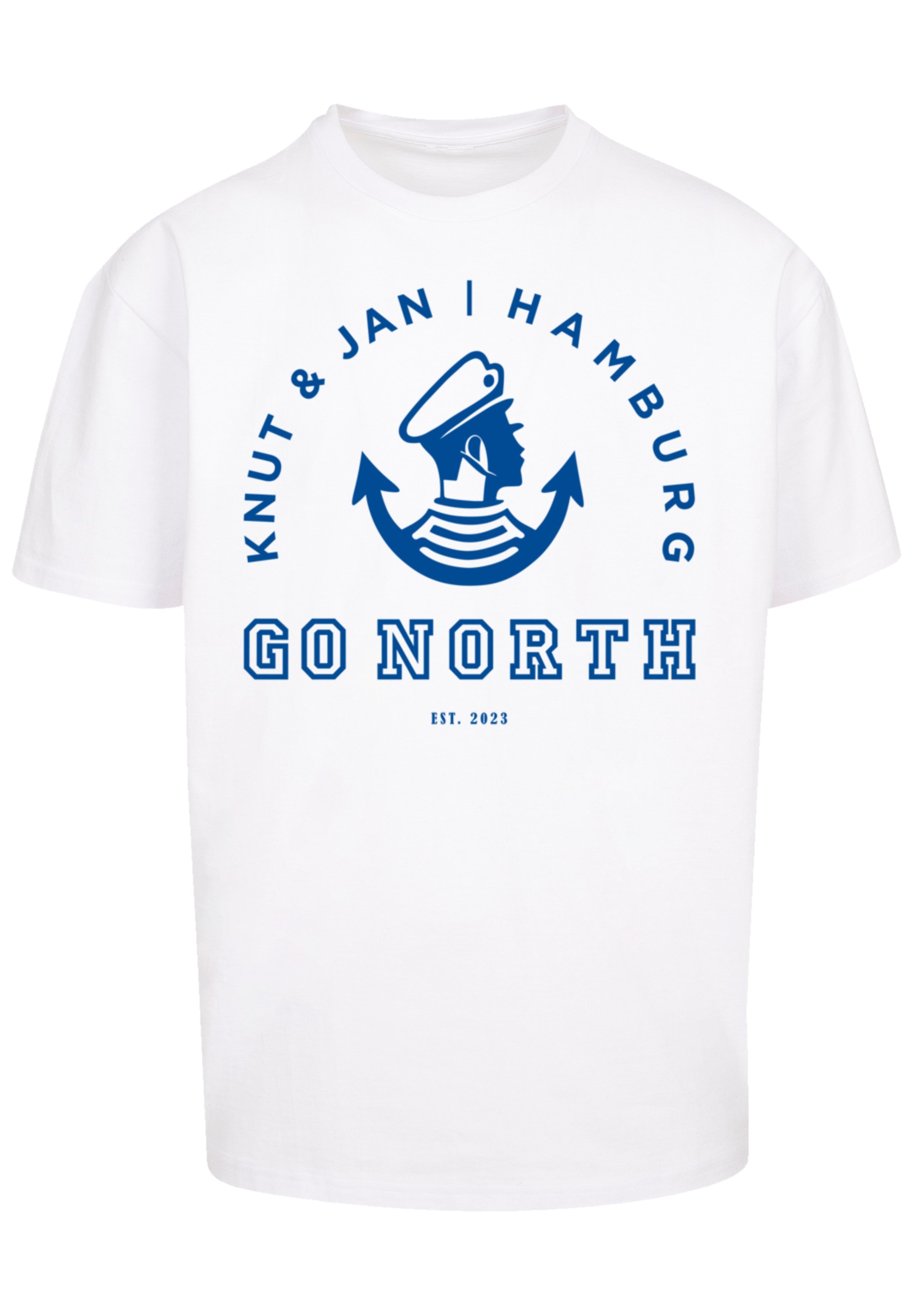 F4NT4STIC T-Shirt "Go North Knut Jan Hamburg Knut Jan Hamburg", Print günstig online kaufen