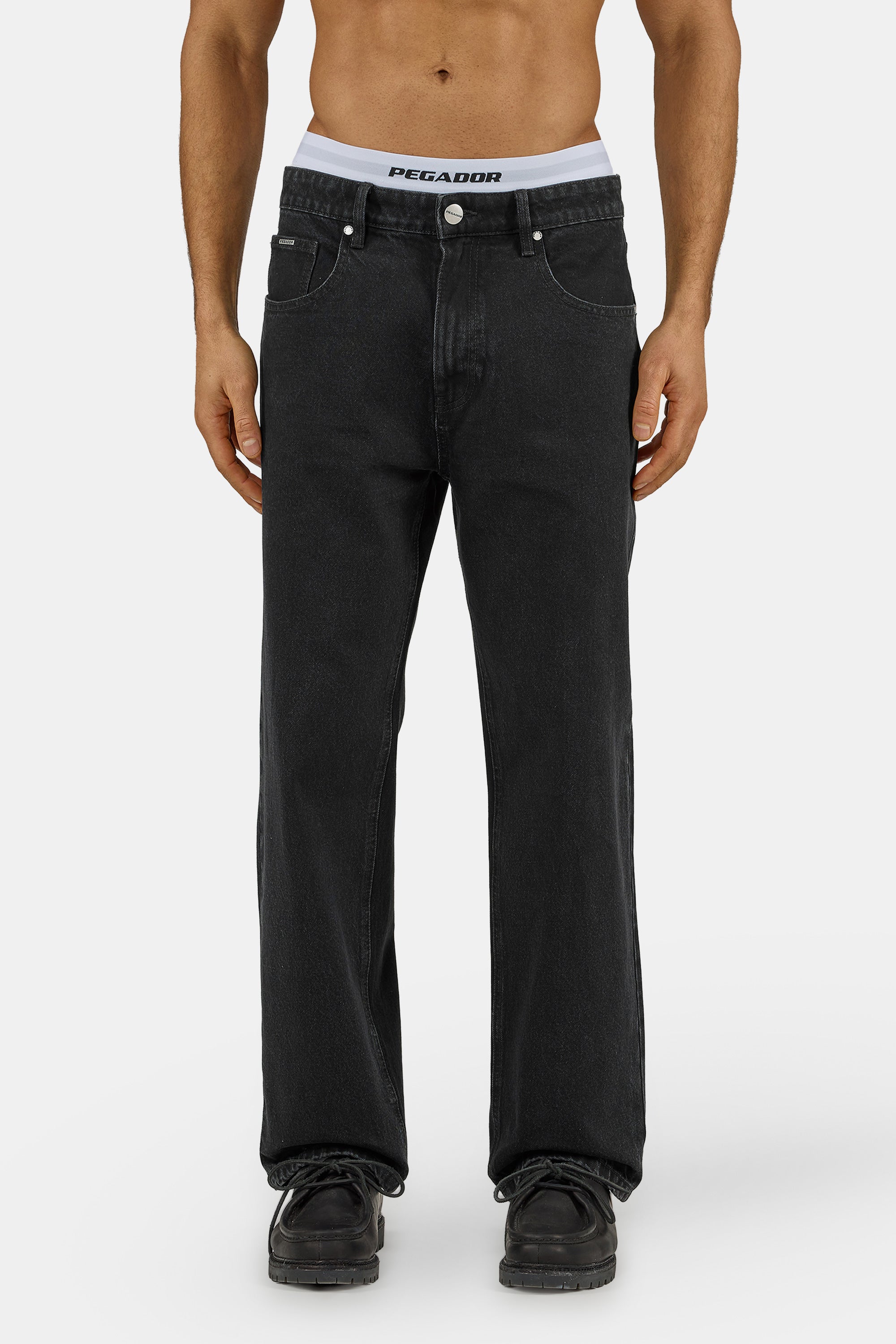 PEGADOR Loose-fit-Jeans "Baltra Baggy Jeans" Baumwolle, loose fit