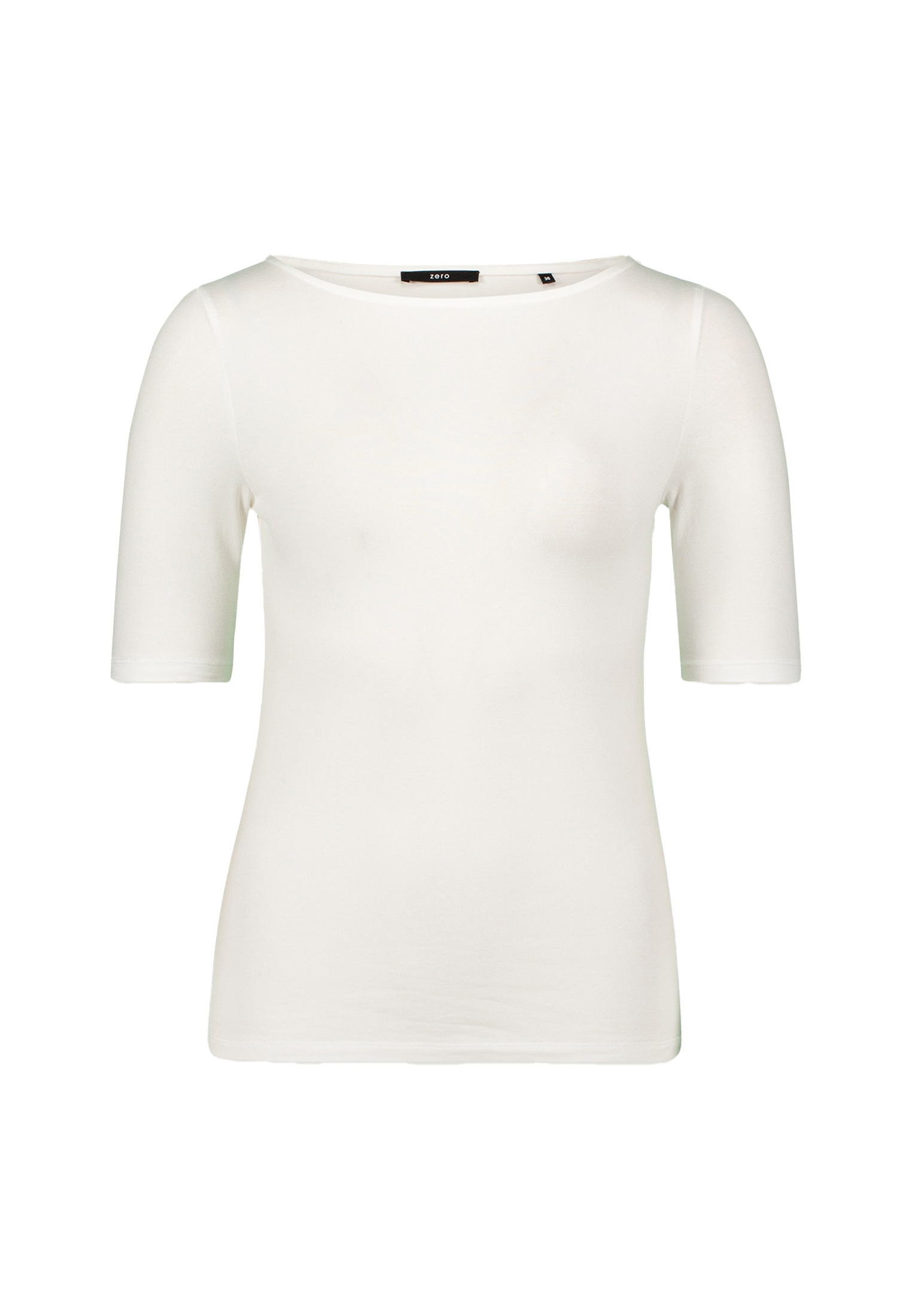 Zero Kurzarmshirt "zero Damen Modalshirt mit U-Bootausschnitt", (1 tlg.), P günstig online kaufen