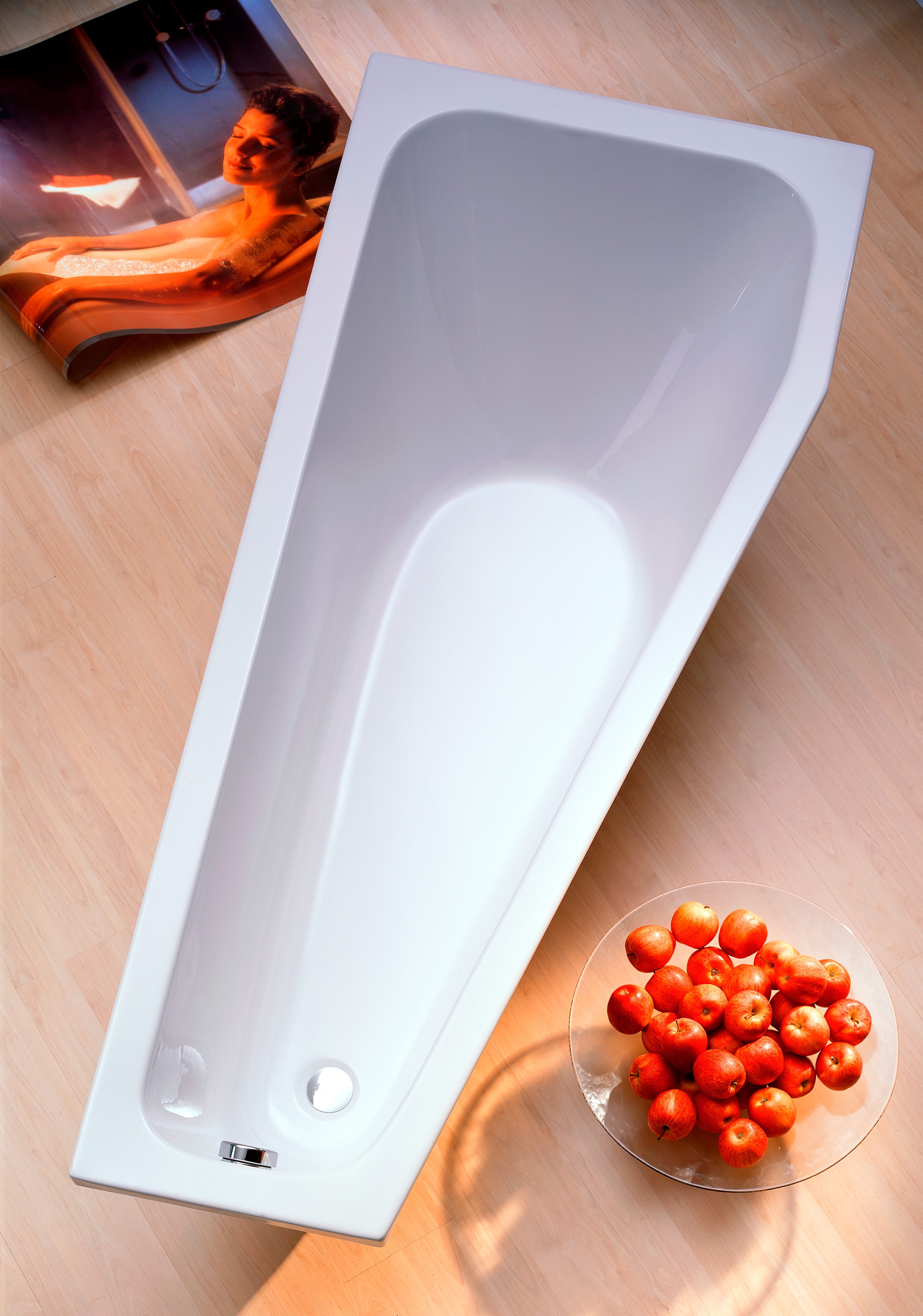 Badewanne OTTOFOND, B:75cm H:41,5cm L:170cm T:75cm, weiß, Sanitäracryl, Badewannen, "Koala Vario", mit Fußgestell