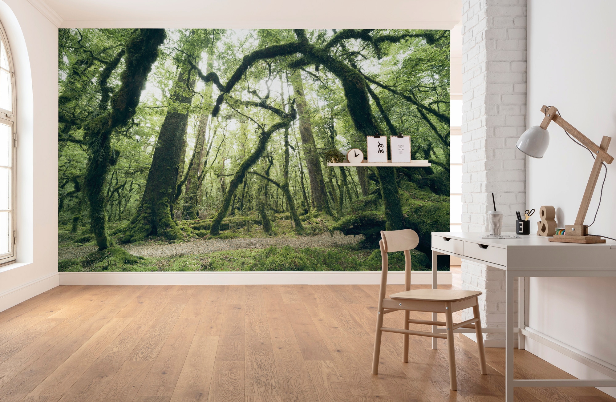 Komar Vliestapete »Digitaldruck Vlies -  Ancient Green - Größe 450 x 280 cm« bedruckt glatt Wohnzimmer, Schlafzimmer