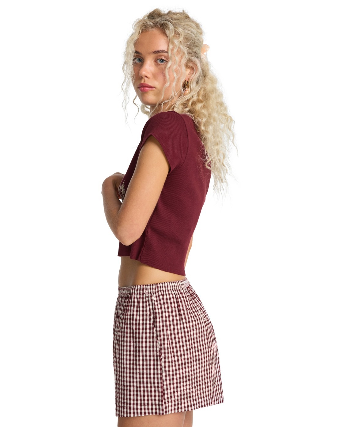 Bermudas BILLABONG "Sun Fade", Damen, Gr. S, rot dahlia, Obermaterial:100% Walkfrottier;, Hosen Bermudas 3