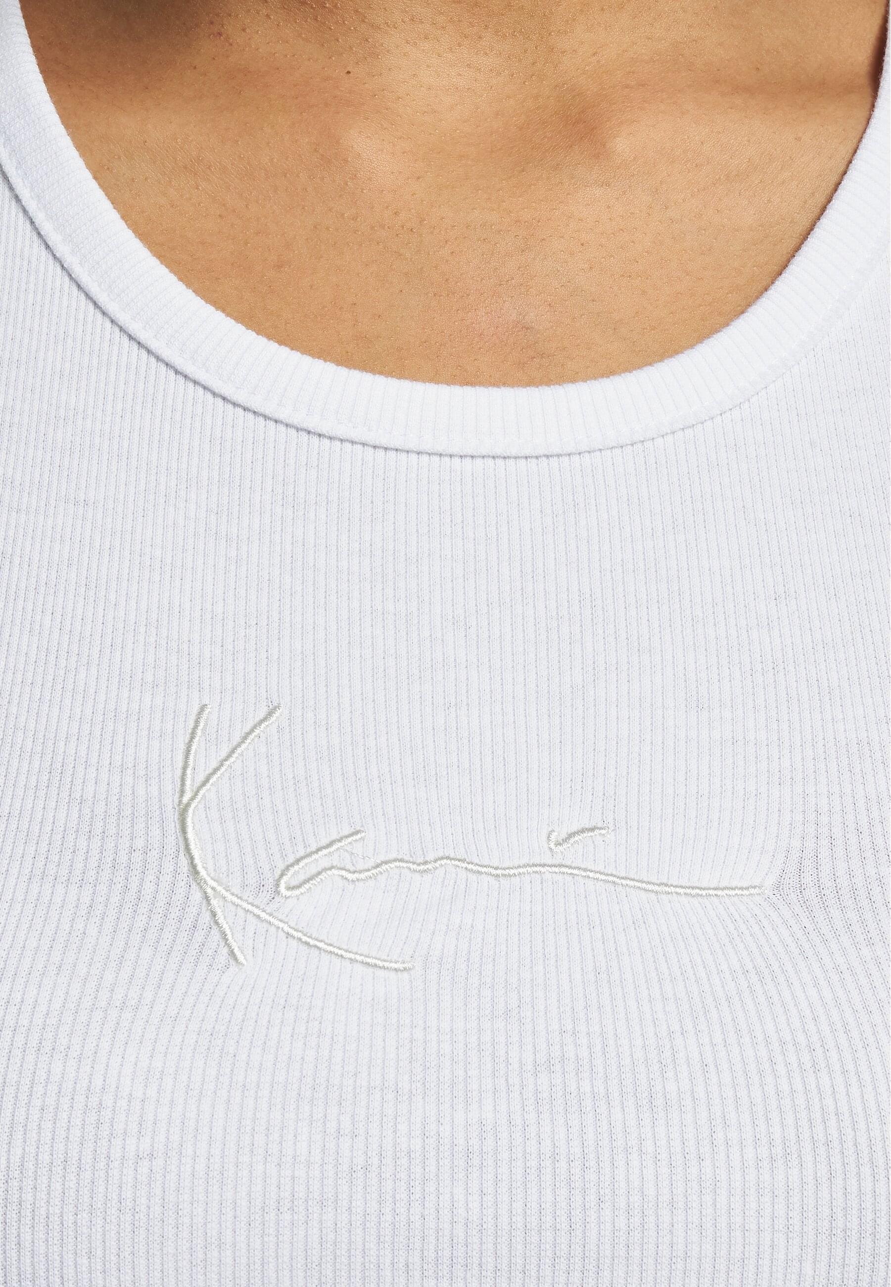 Karl Kani T-Shirt »Karl Kani Damen KW232-032-2 KK Small Signature Racer Rib Top«, (1 tlg.)