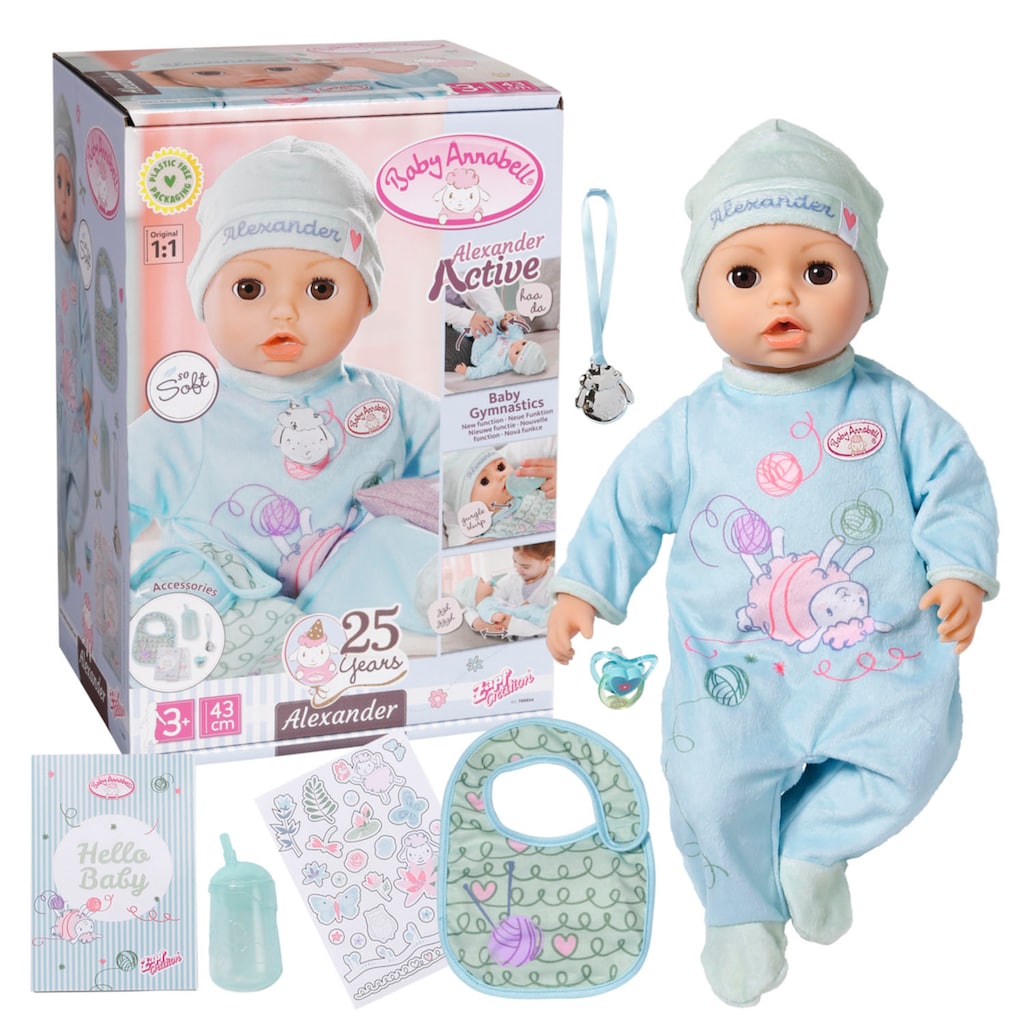 Baby Annabell Babypuppe »Interactive Alexander 43 cm«