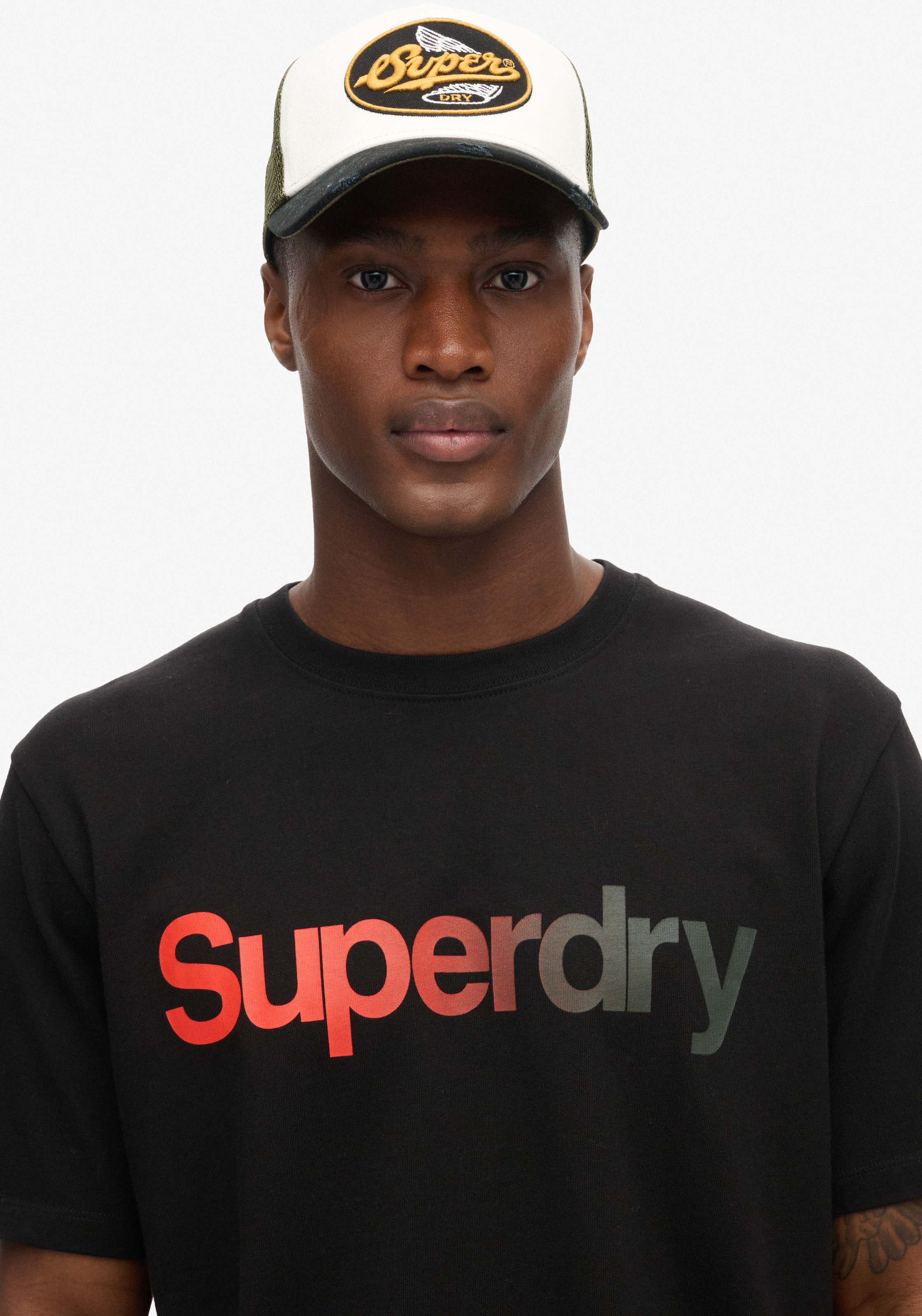 Superdry Rundhalsshirt "CORE LOGO FADE LOOSE TEE" günstig online kaufen