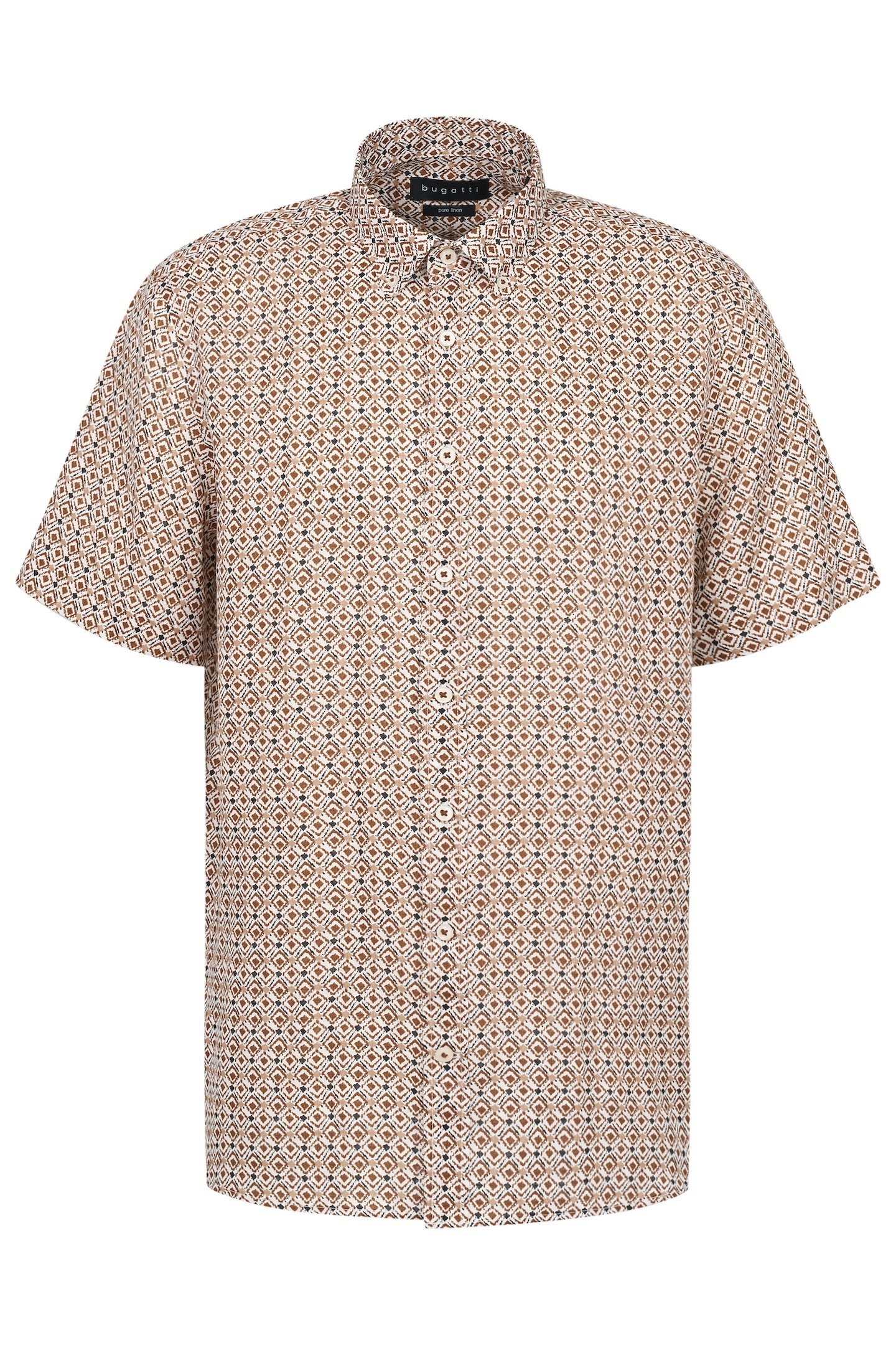 Thumbnail - bugatti Kurzarmhemd aus Leinen