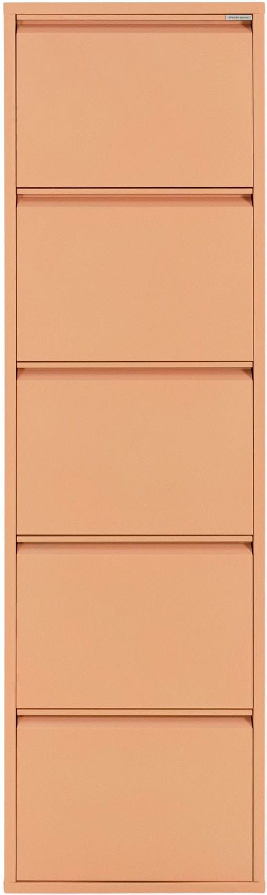 Spinder Design Schuhschrank "Billi Schuhklapper" Metall, Breite 50 cm, Höhe 169 cm, 5 Klappen