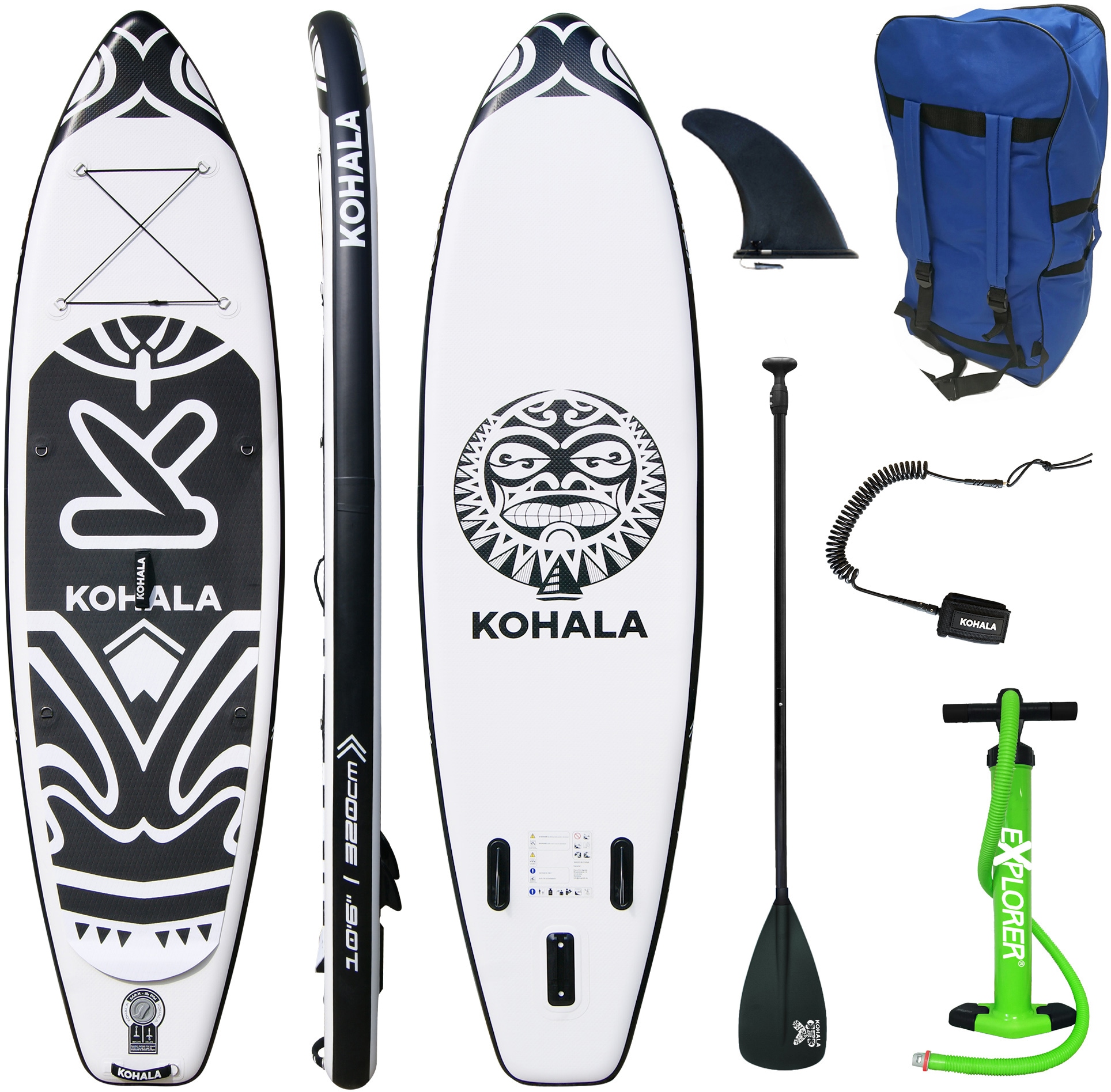 KOHALA Inflatable SUP-Board »Kohala«, (6 auf kaufen Rechnung tlg.) | BAUR